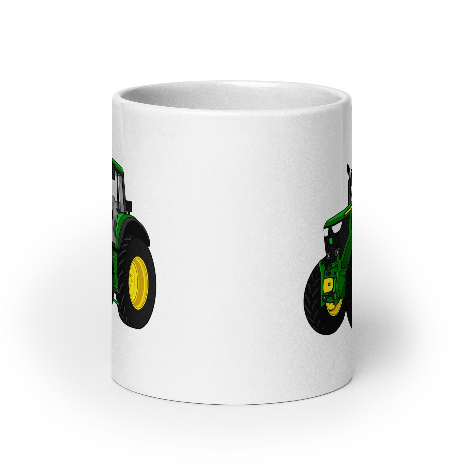 The Tractor Mugs Store John Deere 6120 M | White glossy mug Quality Farmers Merch