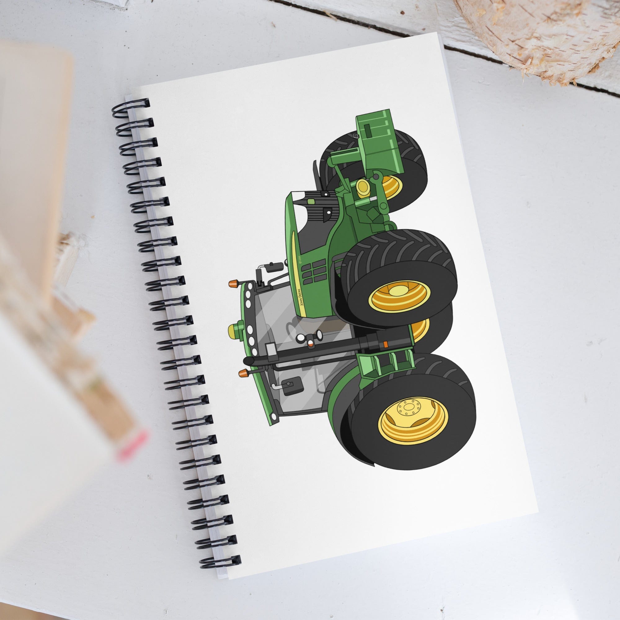 The Tractor Mugs Store John Deere 6125 R | Spiral notebook Quality Farmers Merch