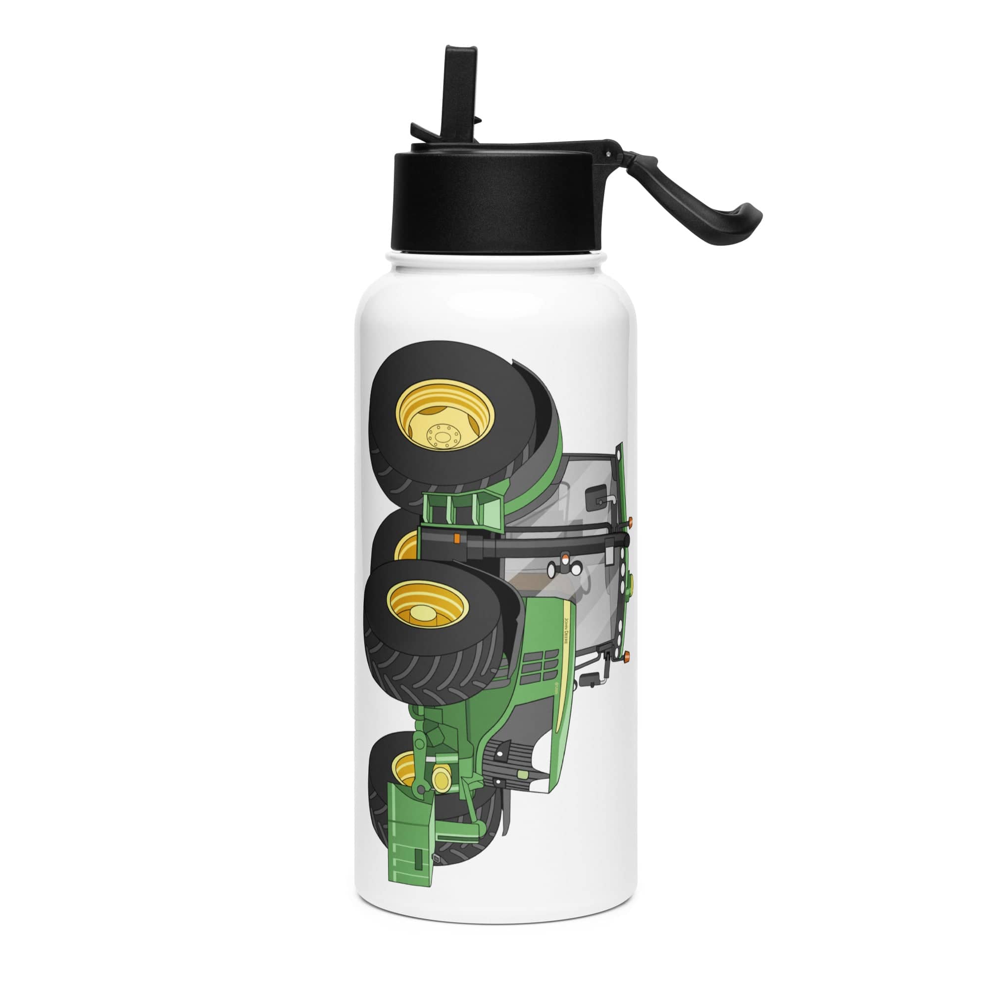 The Tractor Mugs Store John Deere 6125 R | Stainless Steel Water Bottle Quality Farmers Merch
