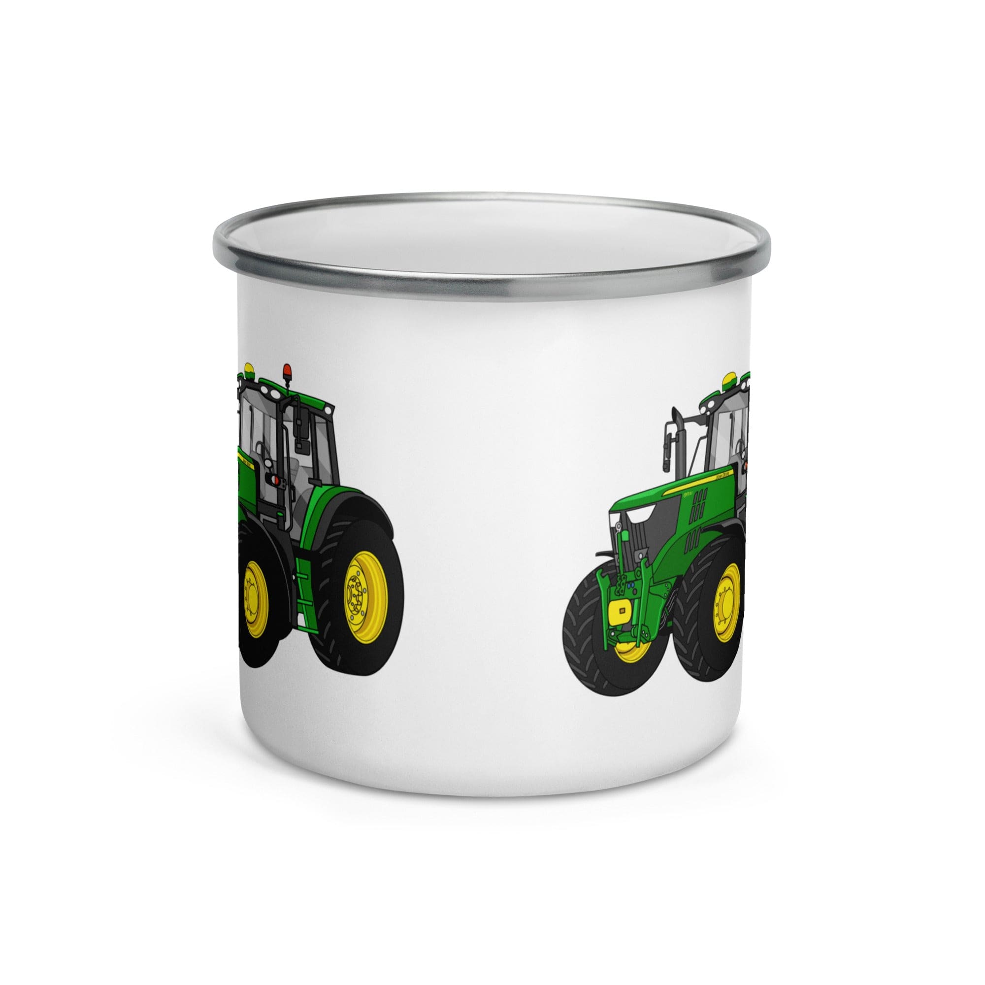 The Tractor Mugs Store John Deere 6155 M | Enamel Mug Quality Farmers Merch