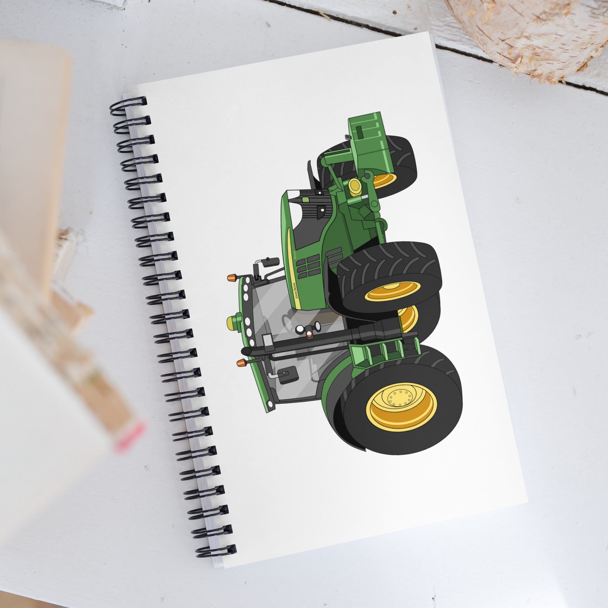 The Tractor Mugs Store John Deere 6210 R | Spiral notebook Quality Farmers Merch