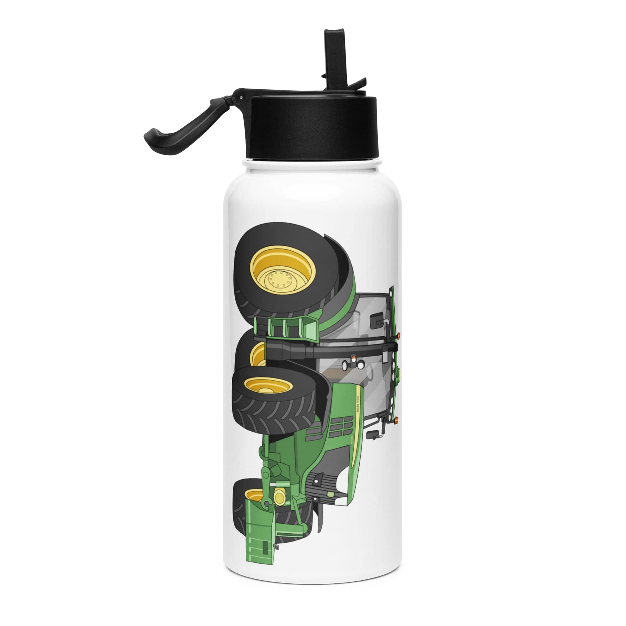 The Tractor Mugs Store John Deere 6210 R | Stainless Steel Water Bottle Quality Farmers Merch