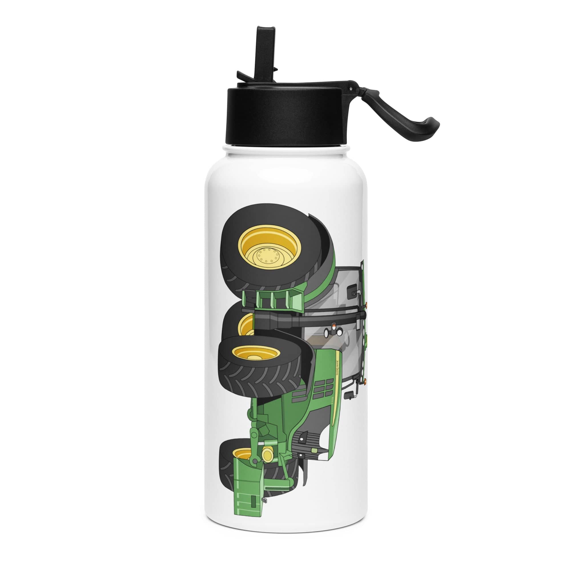 The Tractor Mugs Store John Deere 6210 R | Stainless Steel Water Bottle Quality Farmers Merch