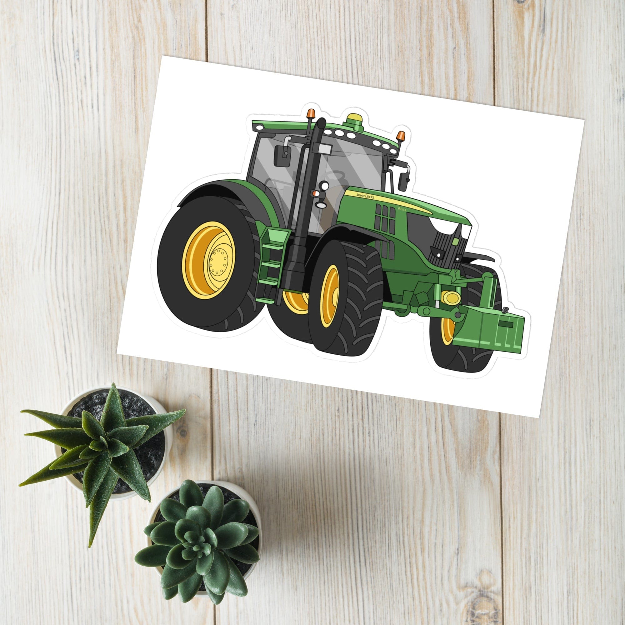 The Tractor Mugs Store John Deere 6210 R | Sticker sheet Quality Farmers Merch