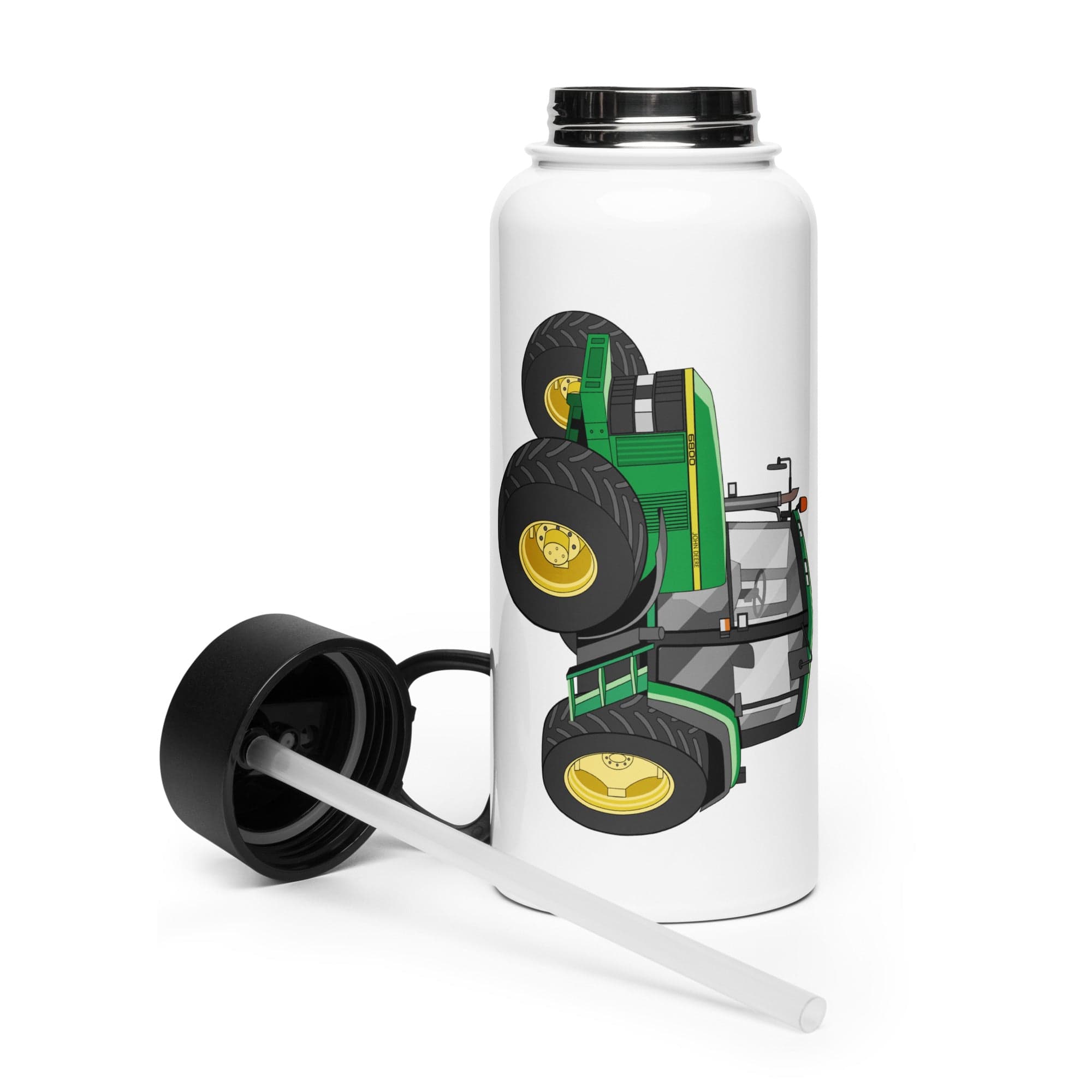 The Tractor Mugs Store John Deere 6800 | Stainless Steel Water Bottle Quality Farmers Merch