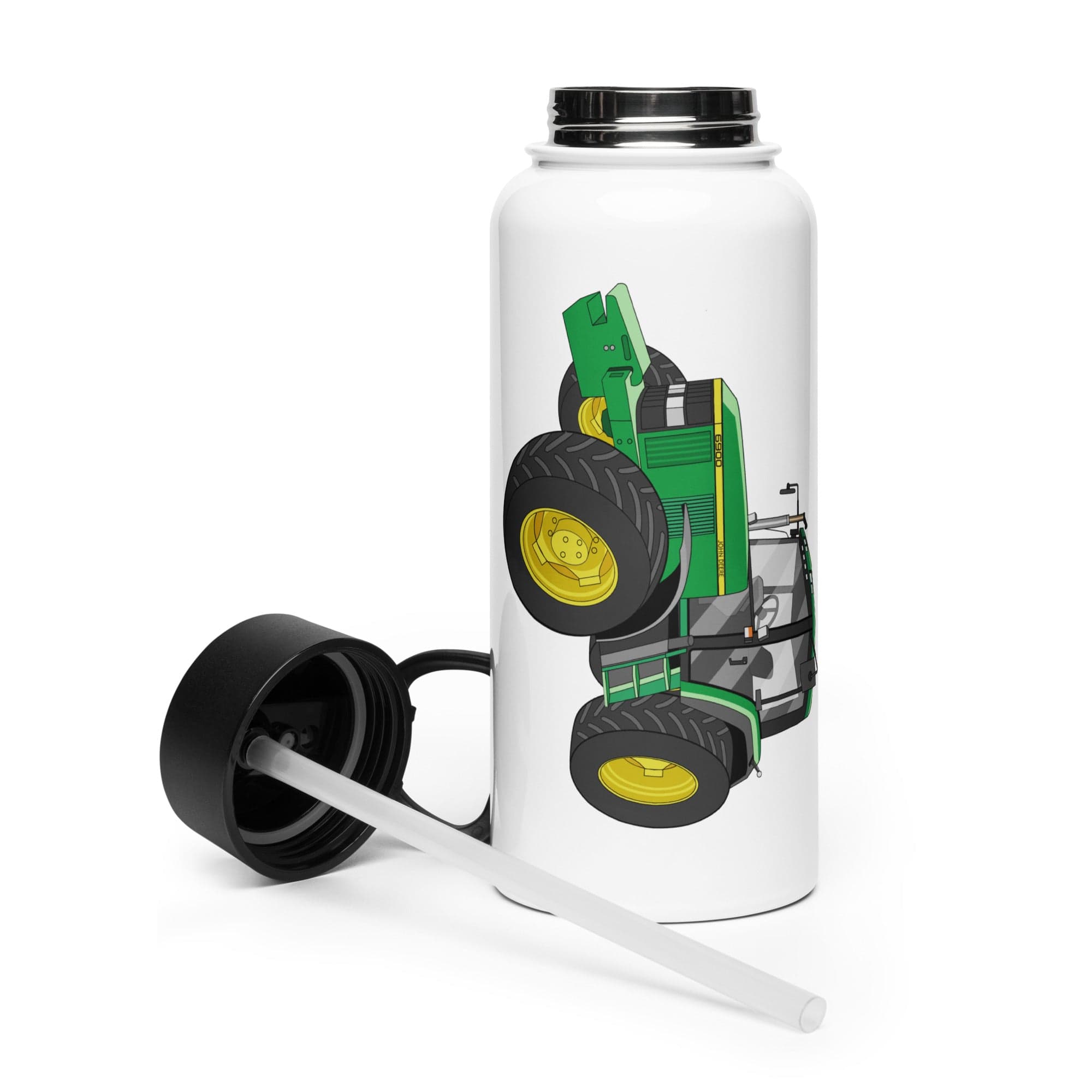 The Tractor Mugs Store John Deere 6900 | Stainless Steel Water Bottle Quality Farmers Merch