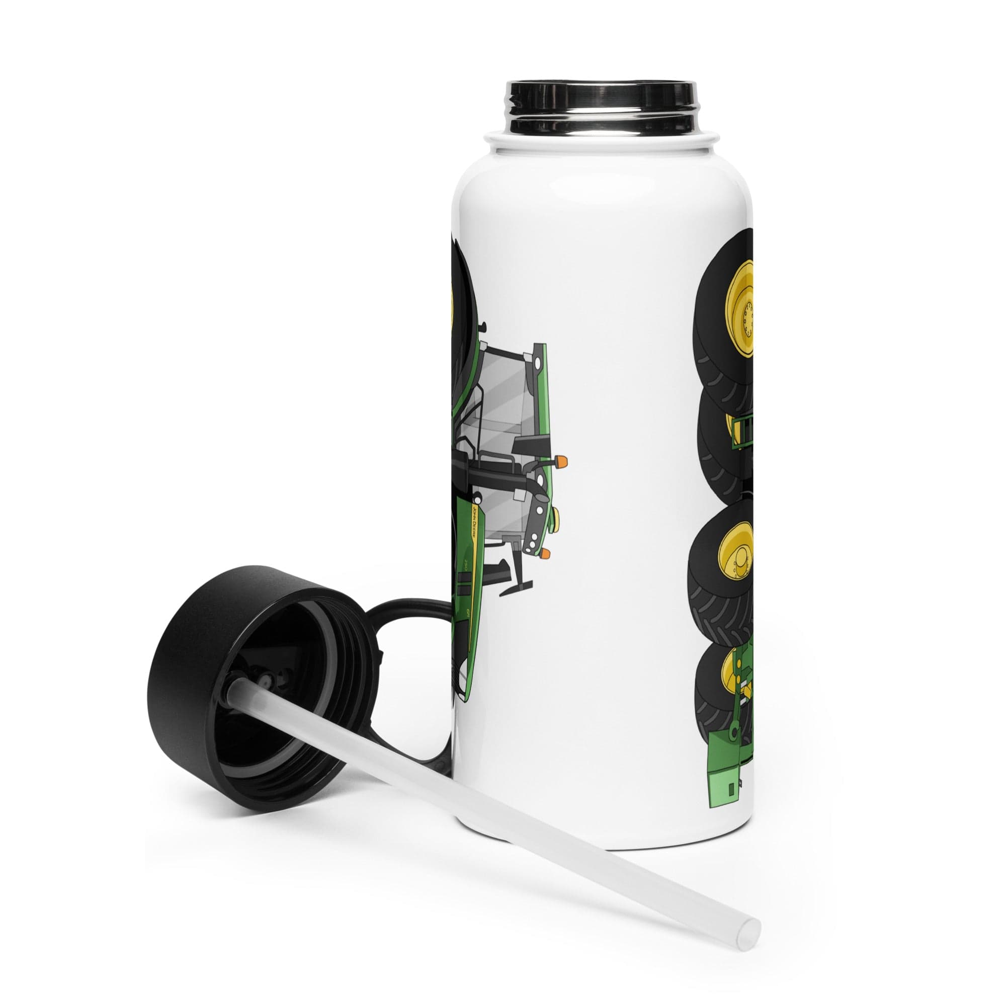 The Tractor Mugs Store John Deere 6R | Stainless Steel Water Bottle Quality Farmers Merch