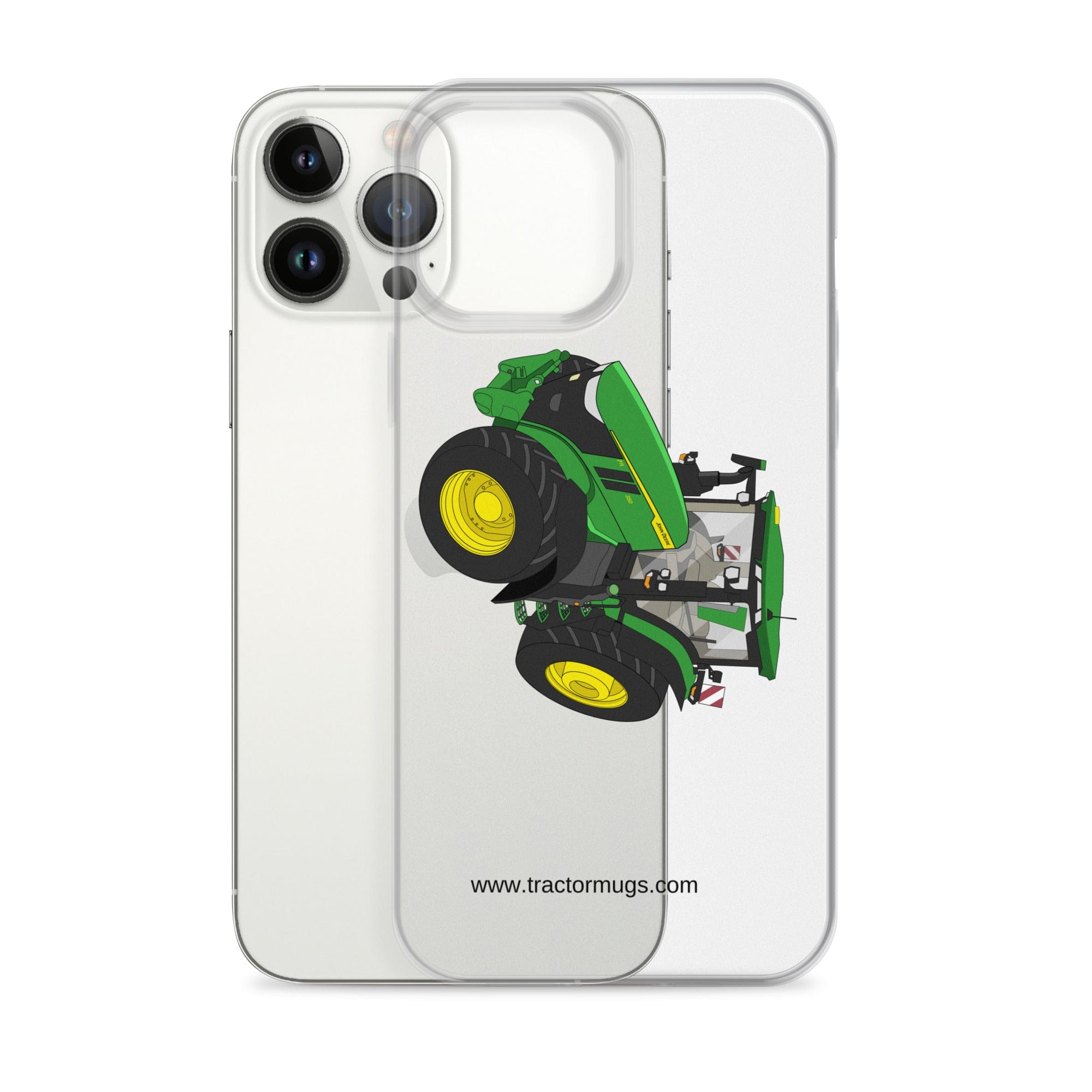 The Tractor Mugs Store John Deere 7R 350 auto powr | Clear Case for iPhone® Quality Farmers Merch
