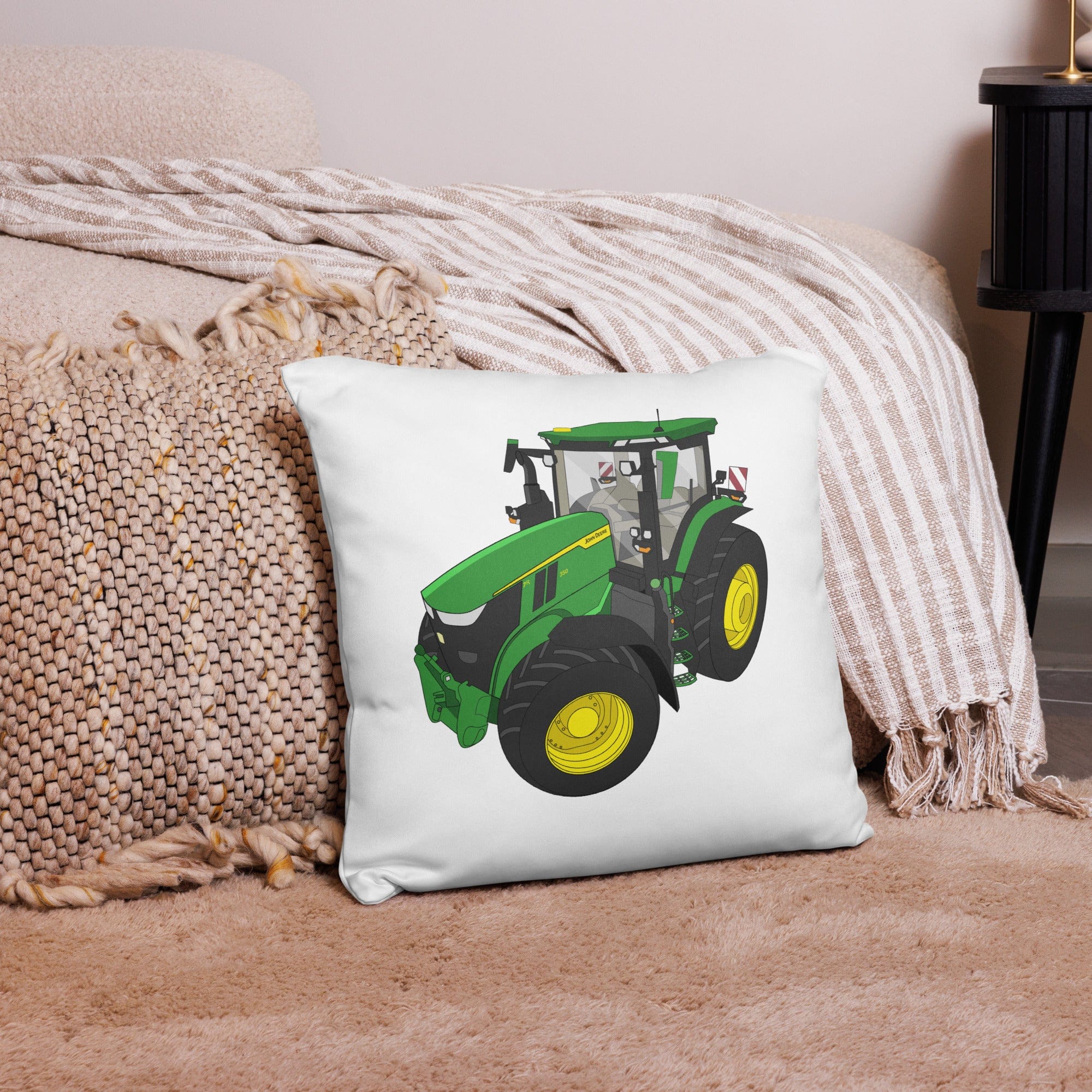 The Tractor Mugs Store John Deere 7R 350 auto powr | Pillow Case Quality Farmers Merch