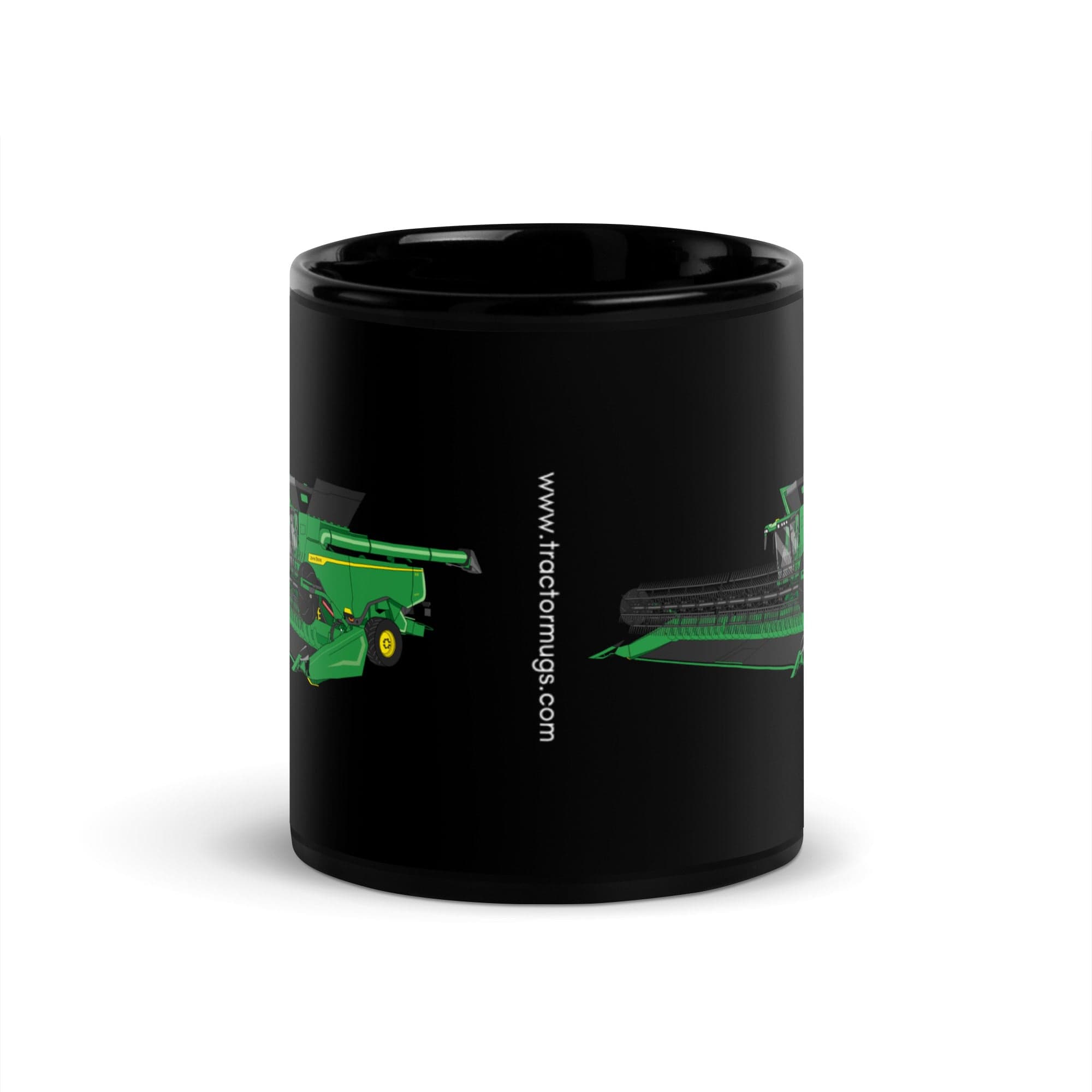 The Tractor Mugs Store John Deere X9 1100 Combine | Black Glossy Mug Quality Farmers Merch