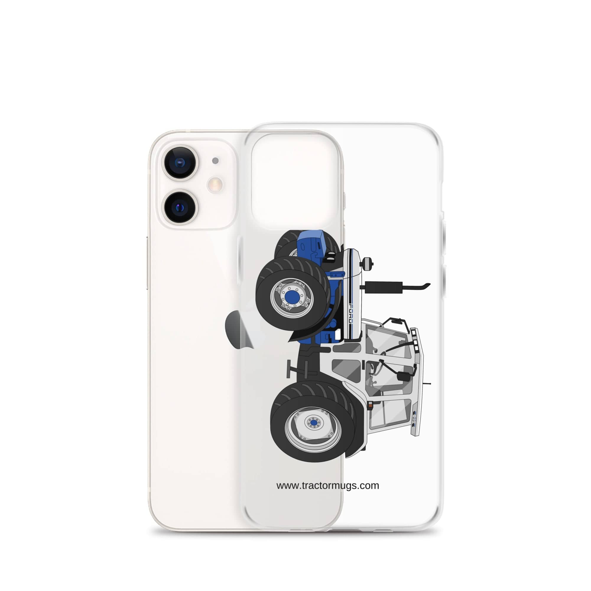 The Tractor Mugs Store Jubilee Edition Silver Tractor | Clear Case for iPhone® Quality Farmers Merch