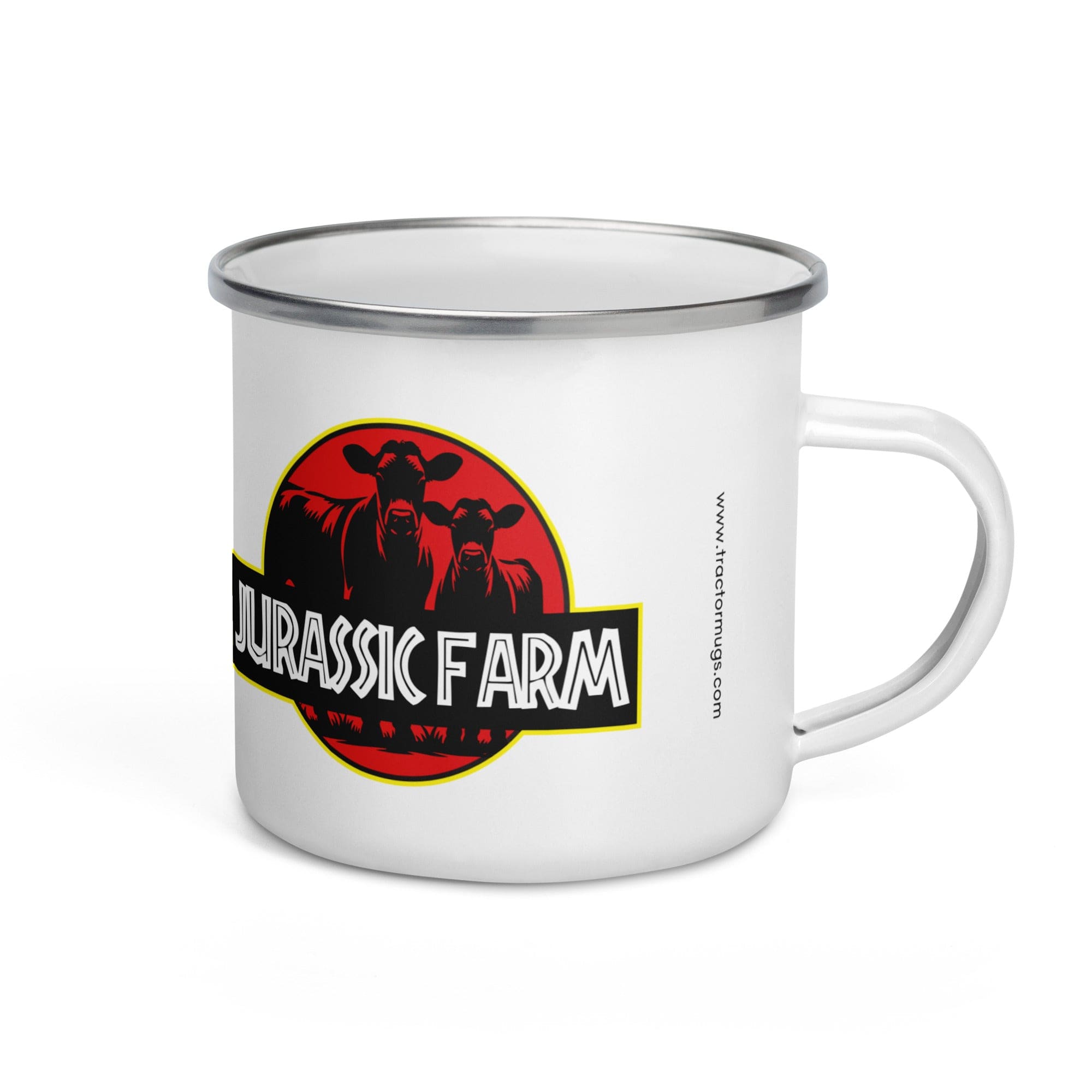 The Tractor Mugs Store JURASSIC FARM | Enamel Mug Quality Farmers Merch