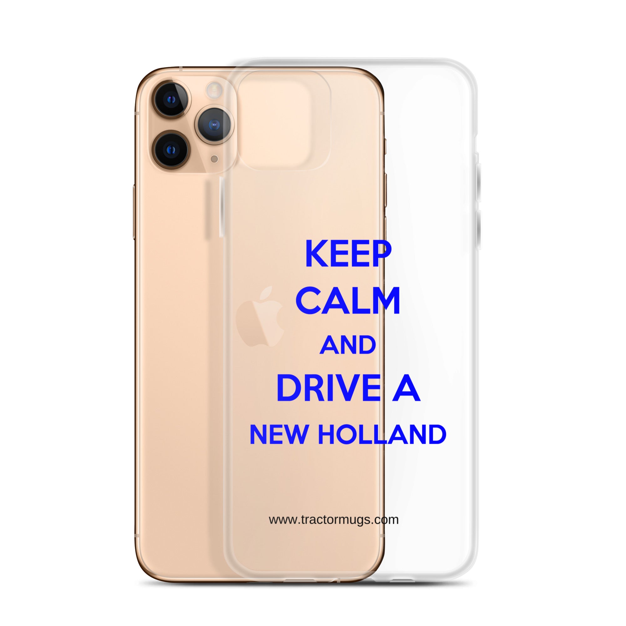 The Tractor Mugs Store Keep Calm New Holland | Clear Case for iPhone® Quality Farmers Merch