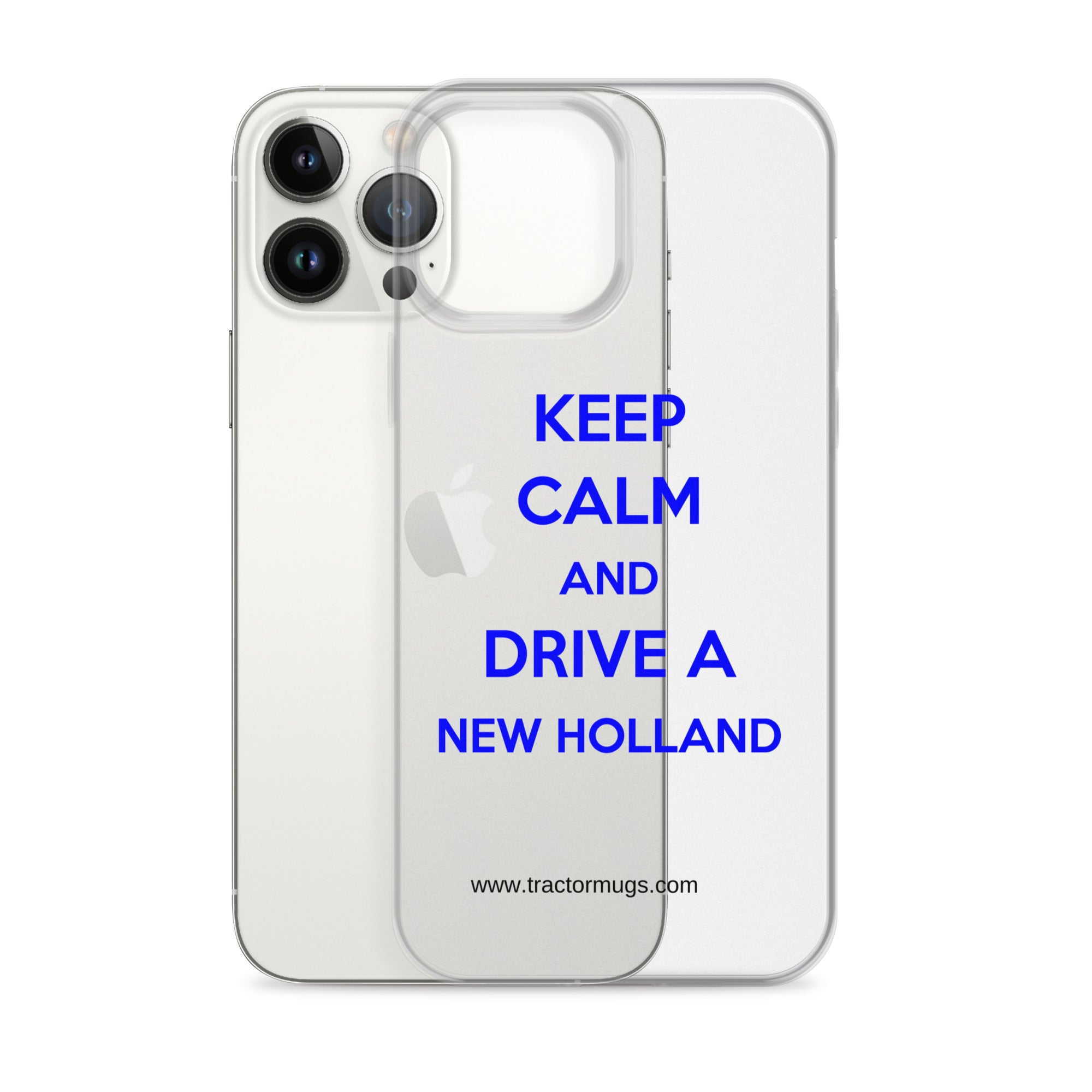 The Tractor Mugs Store Keep Calm New Holland | Clear Case for iPhone® Quality Farmers Merch