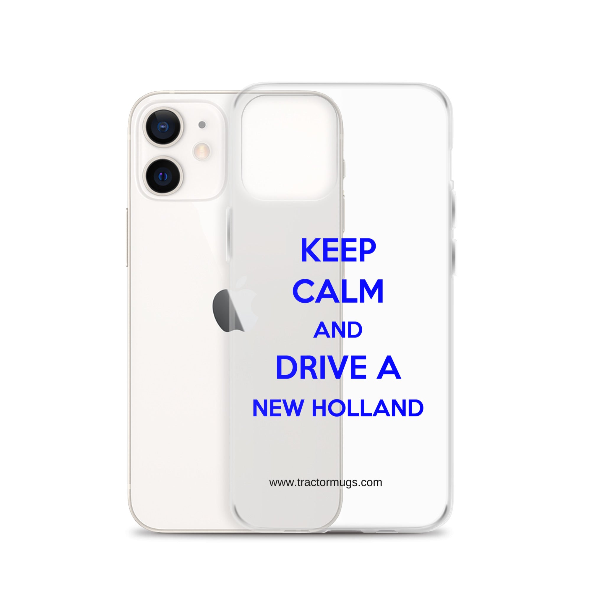 The Tractor Mugs Store Keep Calm New Holland | Clear Case for iPhone® Quality Farmers Merch