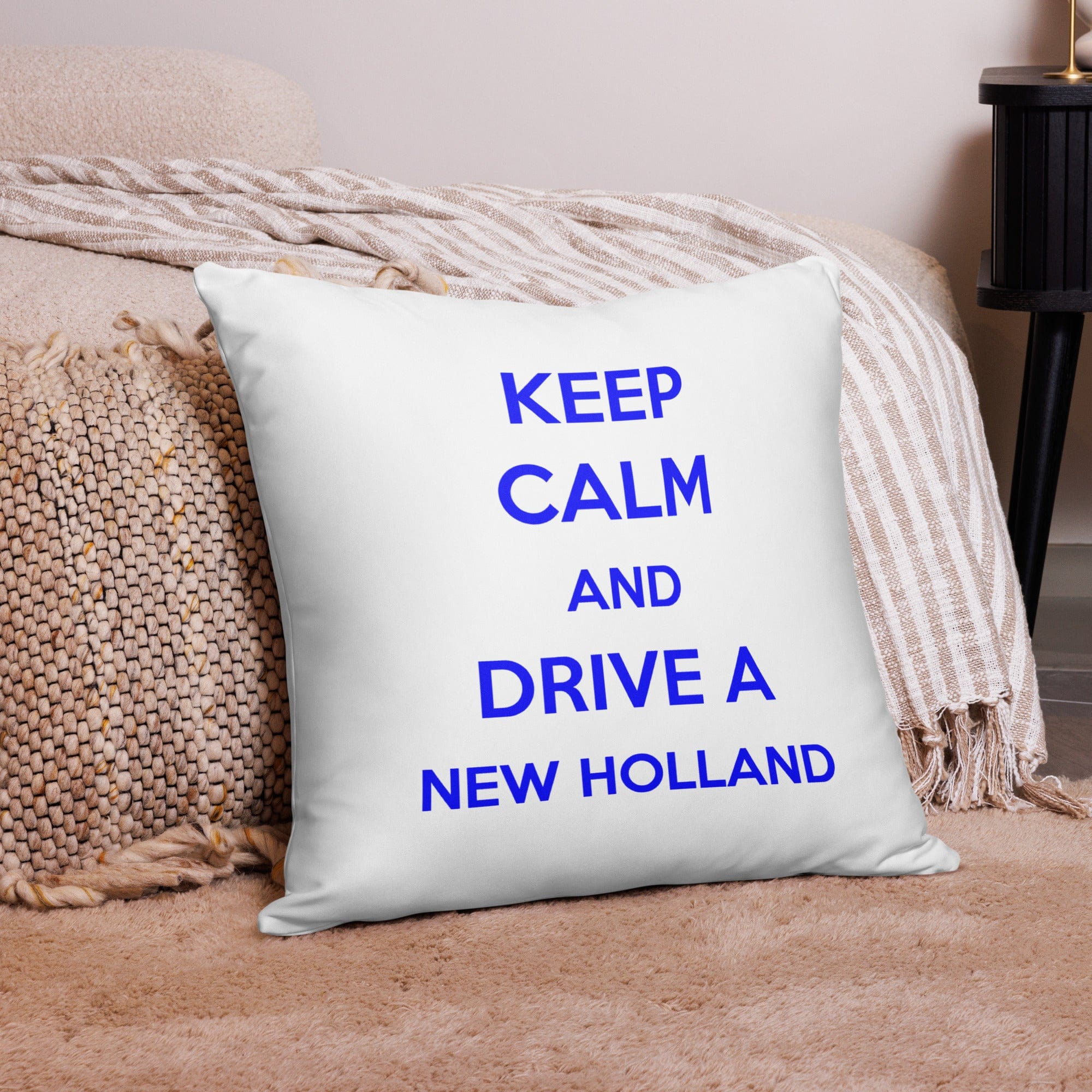 The Tractor Mugs Store Keep Calm New Holland | Pillow Case Quality Farmers Merch