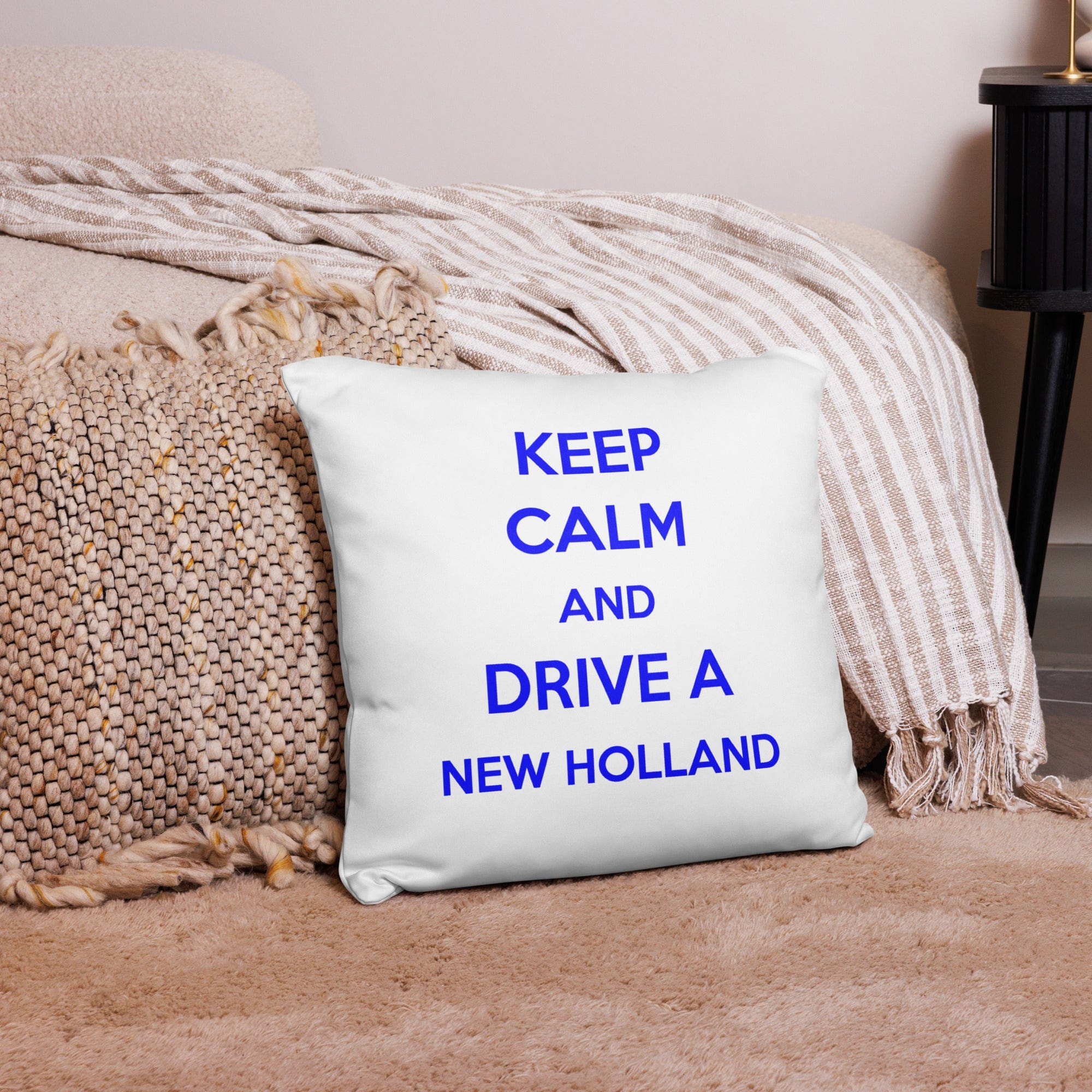 The Tractor Mugs Store Keep Calm New Holland | Pillow Case Quality Farmers Merch