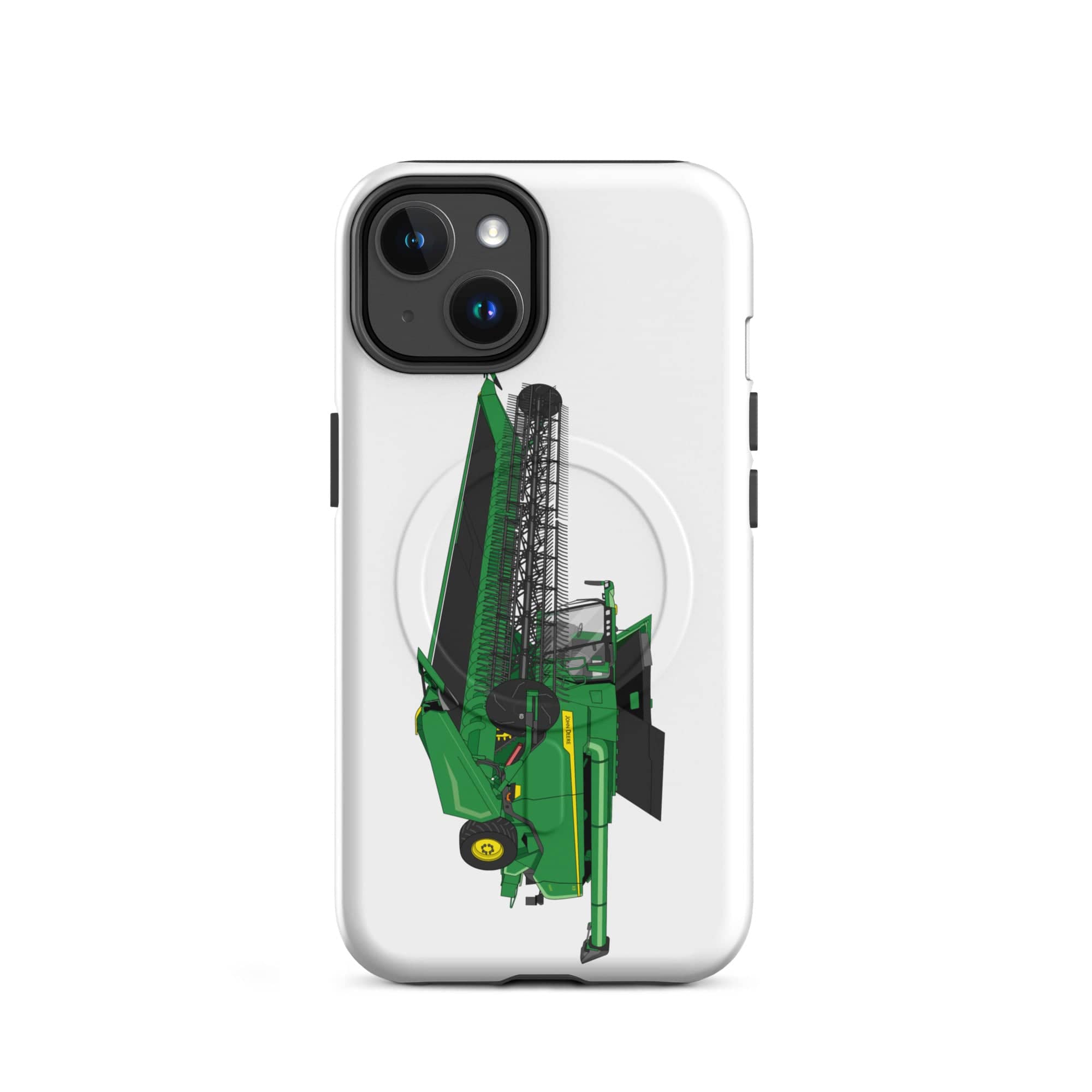 The Tractor Mugs Store MagSafe® Tough Case for iPhone® iPhone 14 John Deere X9 1100 Combine | MagSafe® tough case for iPhone® Quality Farmers Merch