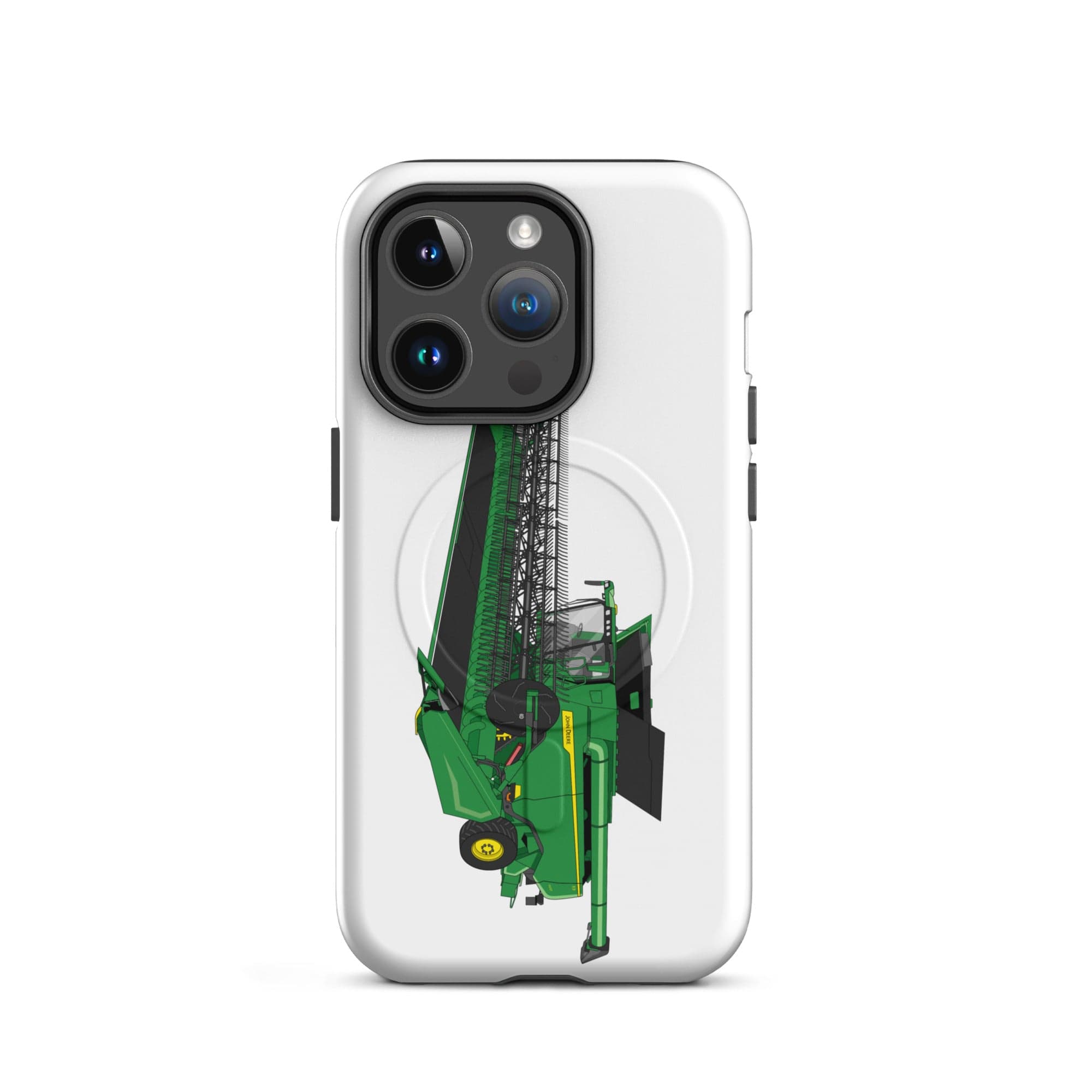 The Tractor Mugs Store MagSafe® Tough Case for iPhone® iPhone 14 Pro John Deere X9 1100 Combine | MagSafe® tough case for iPhone® Quality Farmers Merch