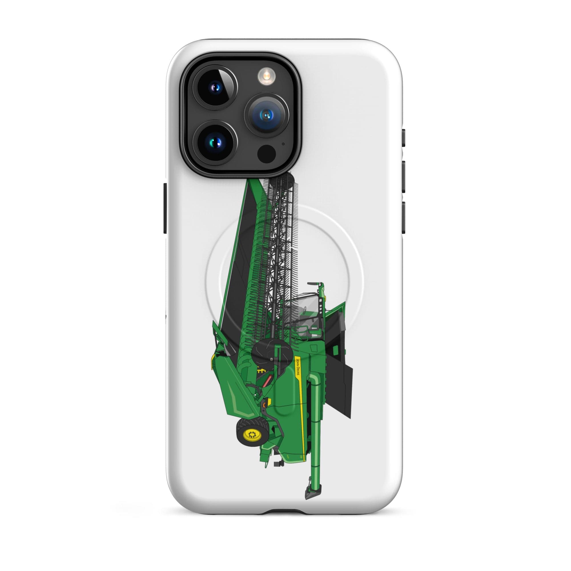The Tractor Mugs Store MagSafe® Tough Case for iPhone® iPhone 15 Pro Max John Deere X9 1100 Combine | MagSafe® tough case for iPhone® Quality Farmers Merch