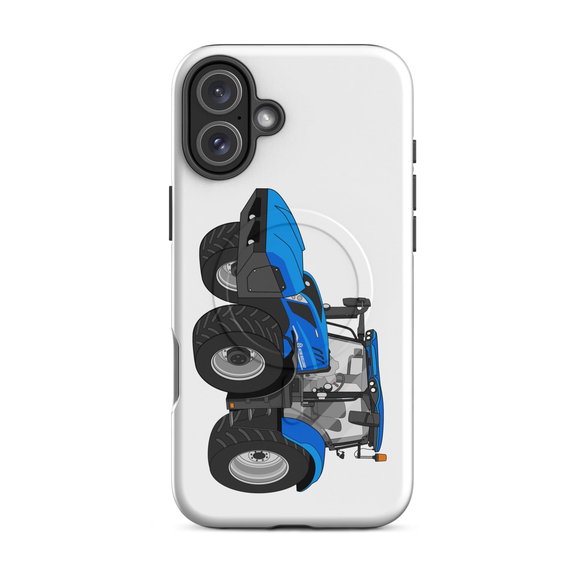 The Tractor Mugs Store MagSafe® Tough Case for iPhone® iPhone 16 Plus New Holland T6 180 Methane | MagSafe® tough case for iPhone® Quality Farmers Merch