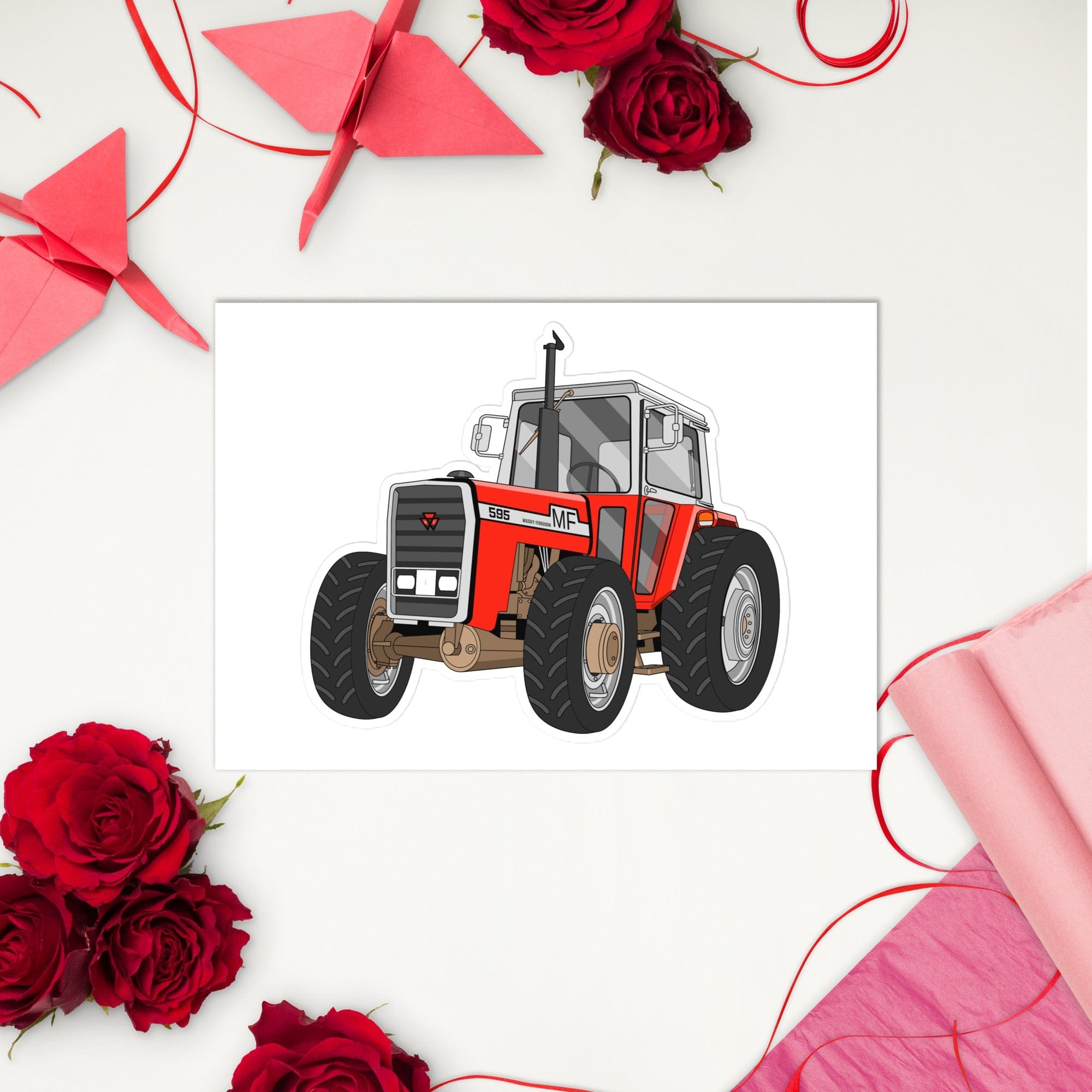 The Tractor Mugs Store Massey 595 | Sticker sheet Quality Farmers Merch