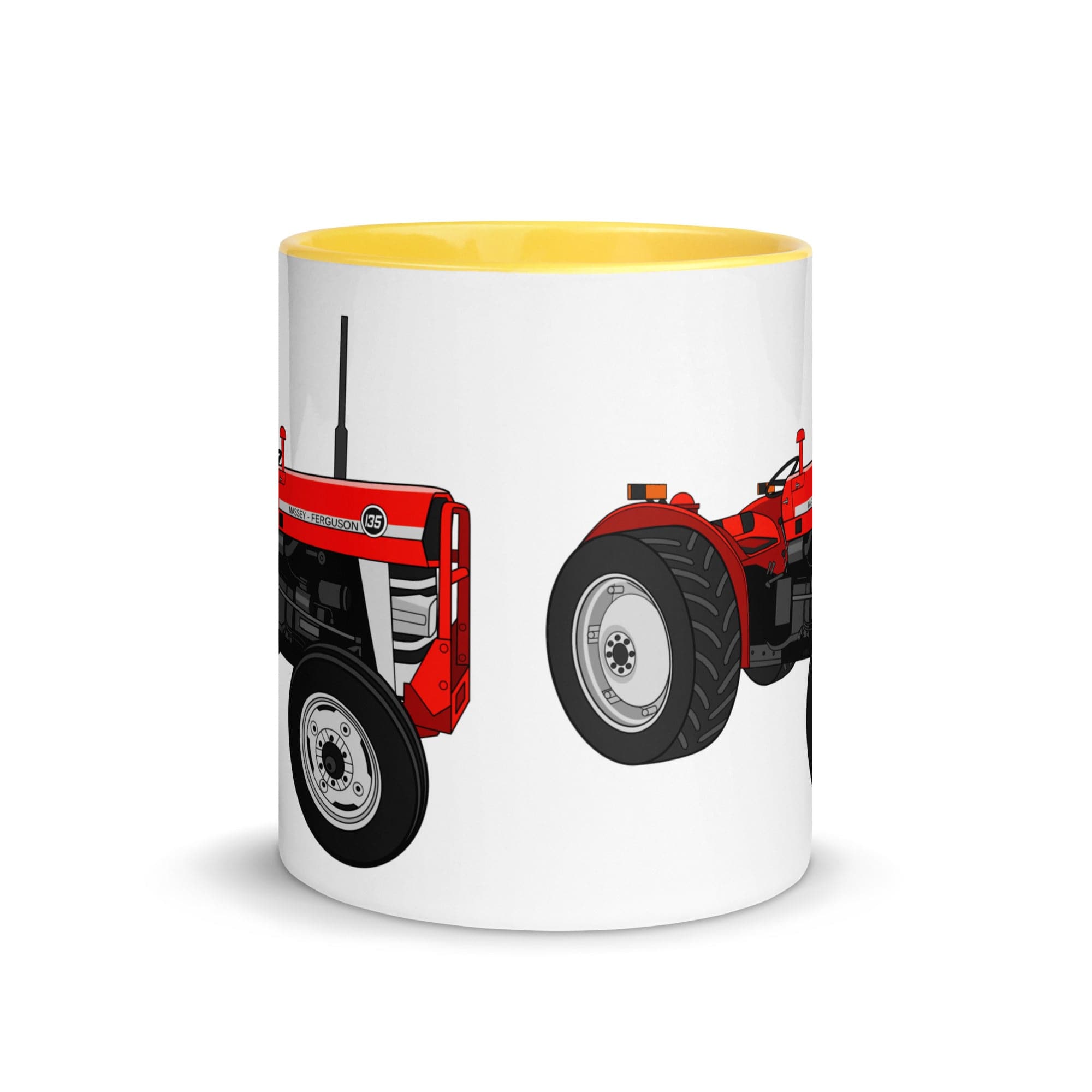 The Tractor Mugs Store Massey Ferguson 135 | Mug with Color Inside Quality Farmers Merch