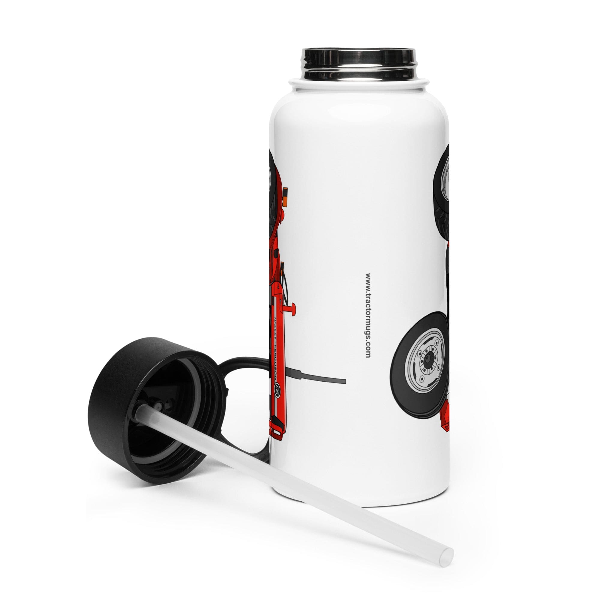 The Tractor Mugs Store Massey Ferguson 135  | Stainless Steel Water Bottle Quality Farmers Merch