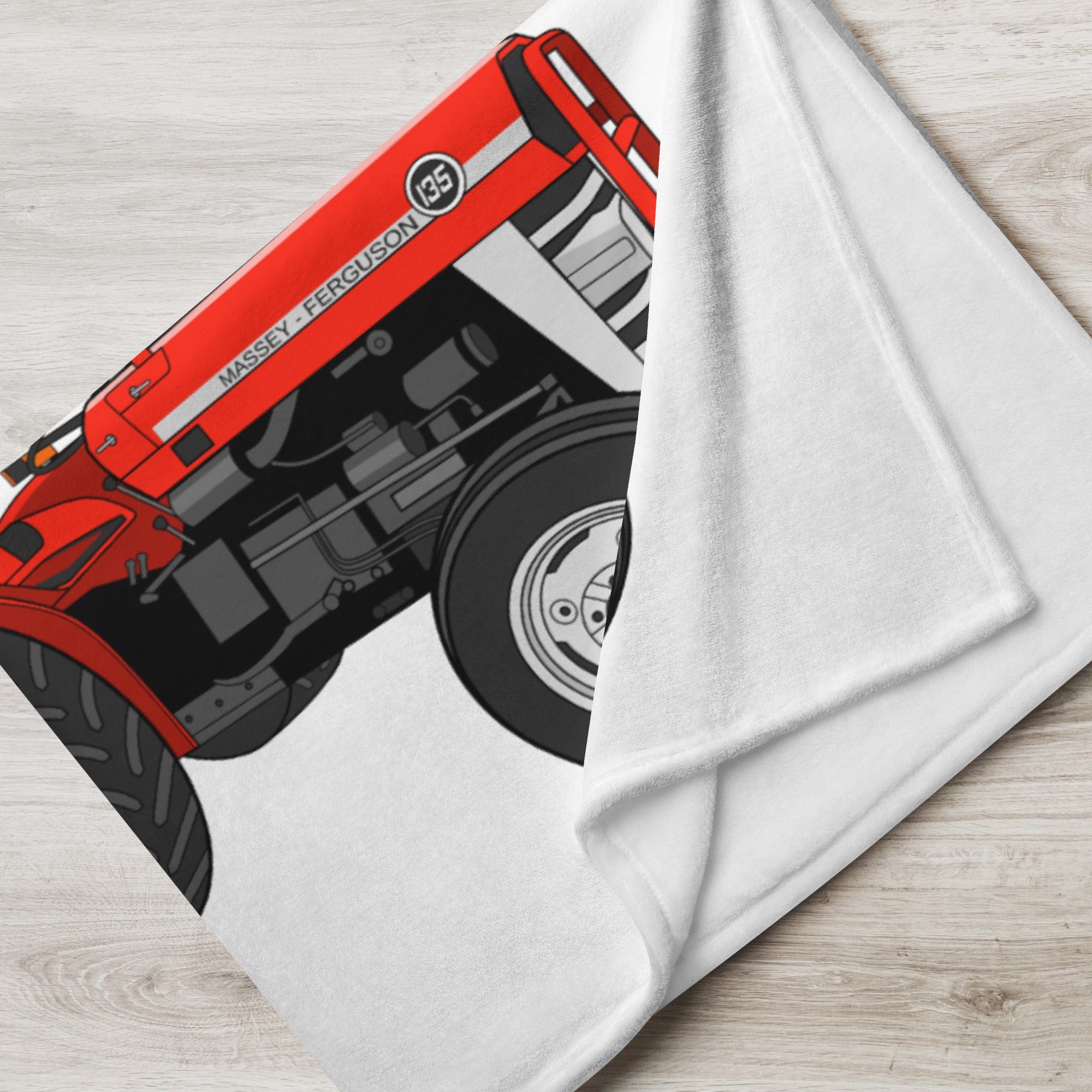 The Tractor Mugs Store Massey Ferguson 135 | Throw Blanket Quality Farmers Merch