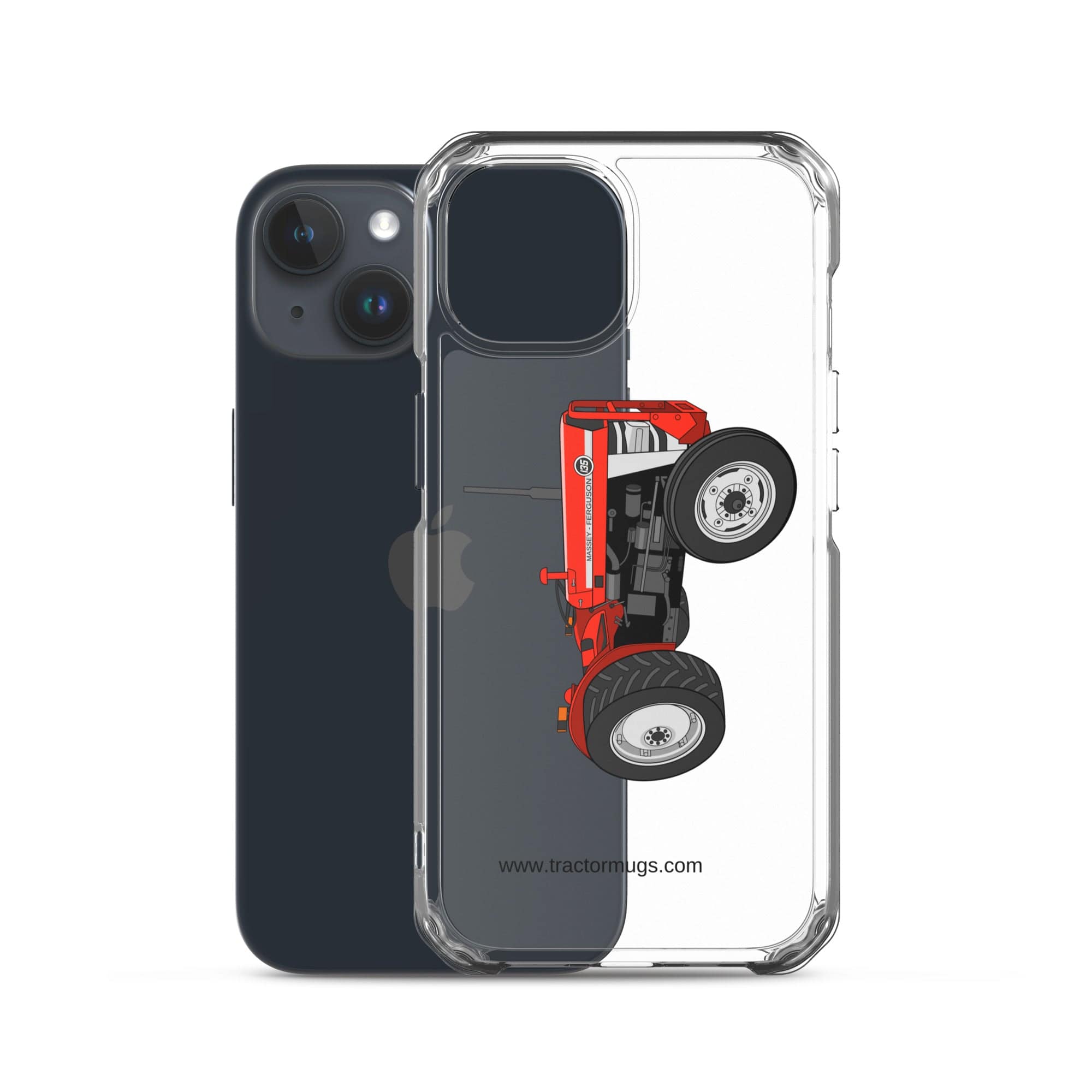 The Tractor Mugs Store Massey Ferguson 135 with cab | Clear Case for iPhone® Quality Farmers Merch