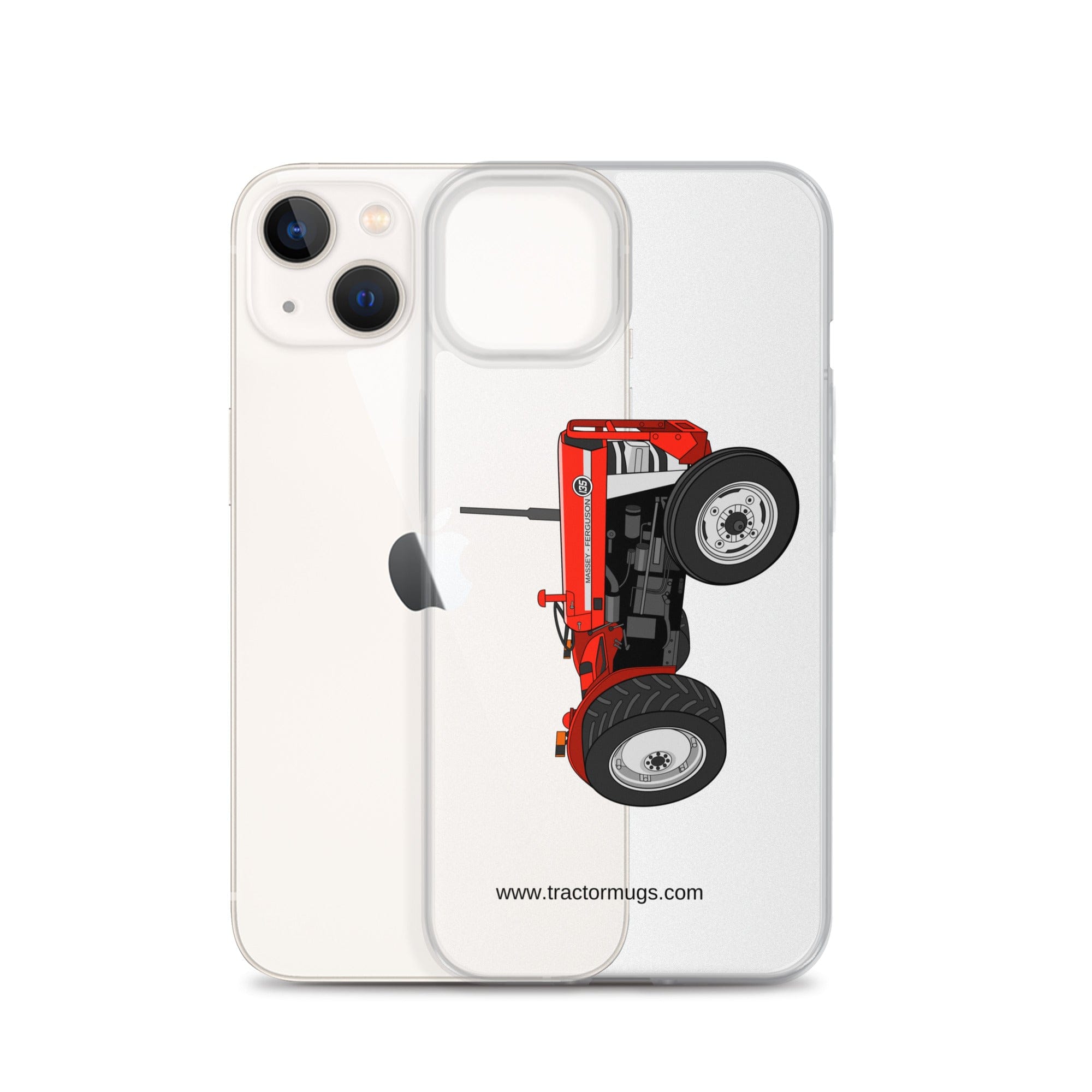 The Tractor Mugs Store Massey Ferguson 135 with cab | Clear Case for iPhone® Quality Farmers Merch