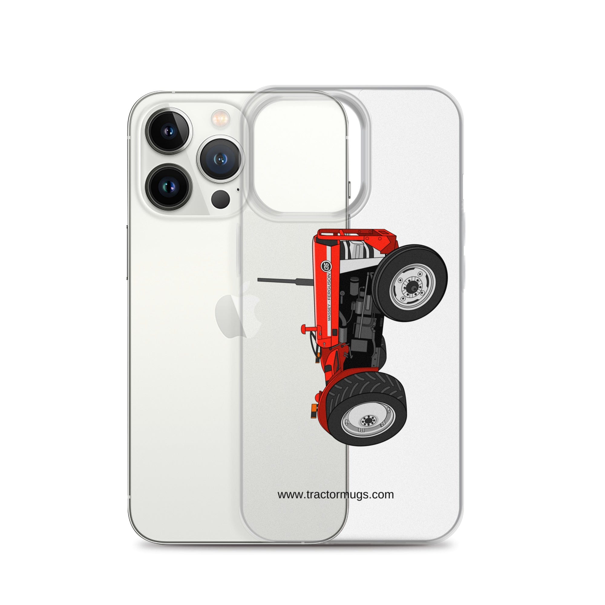 The Tractor Mugs Store Massey Ferguson 135 with cab | Clear Case for iPhone® Quality Farmers Merch