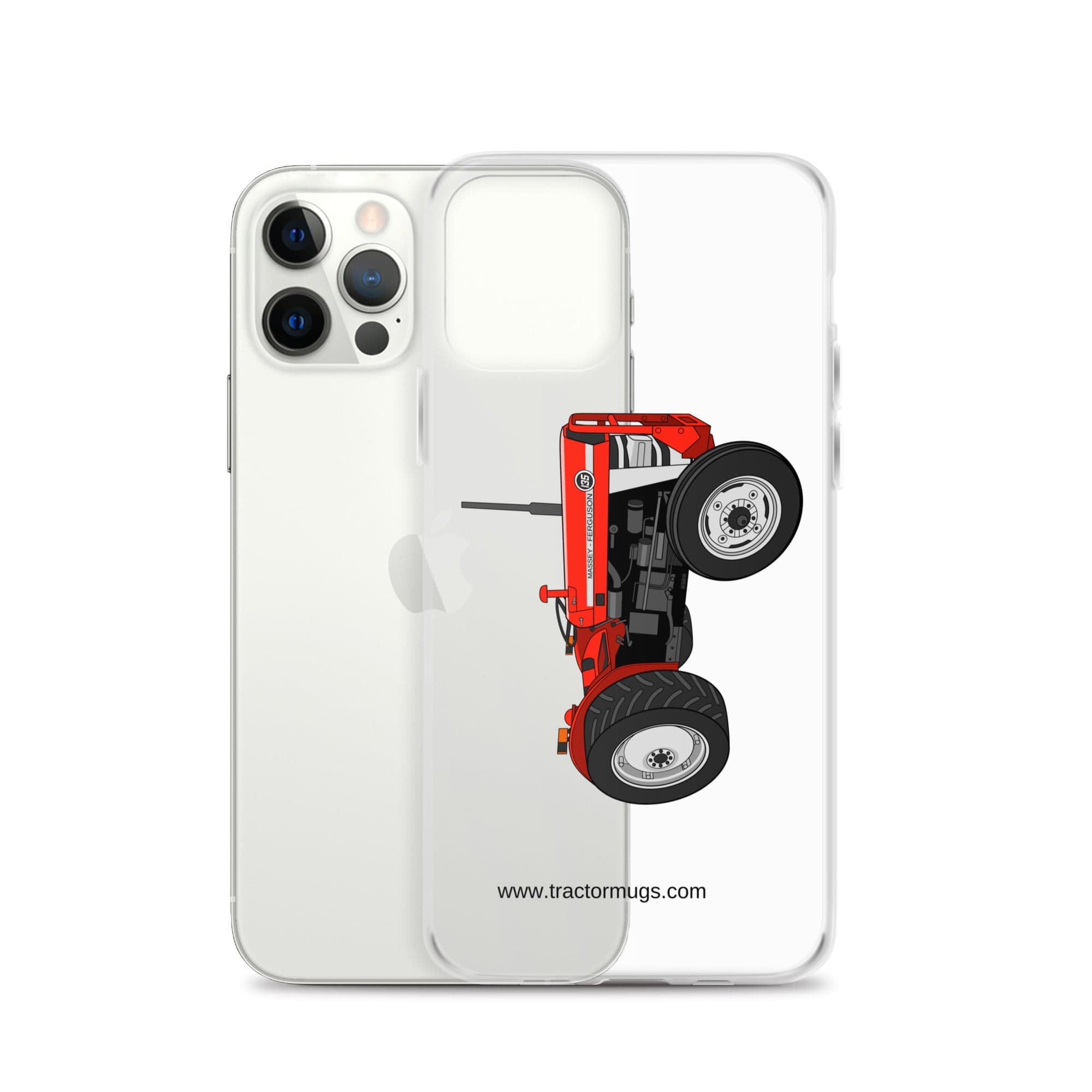 The Tractor Mugs Store Massey Ferguson 135 with cab | Clear Case for iPhone® Quality Farmers Merch