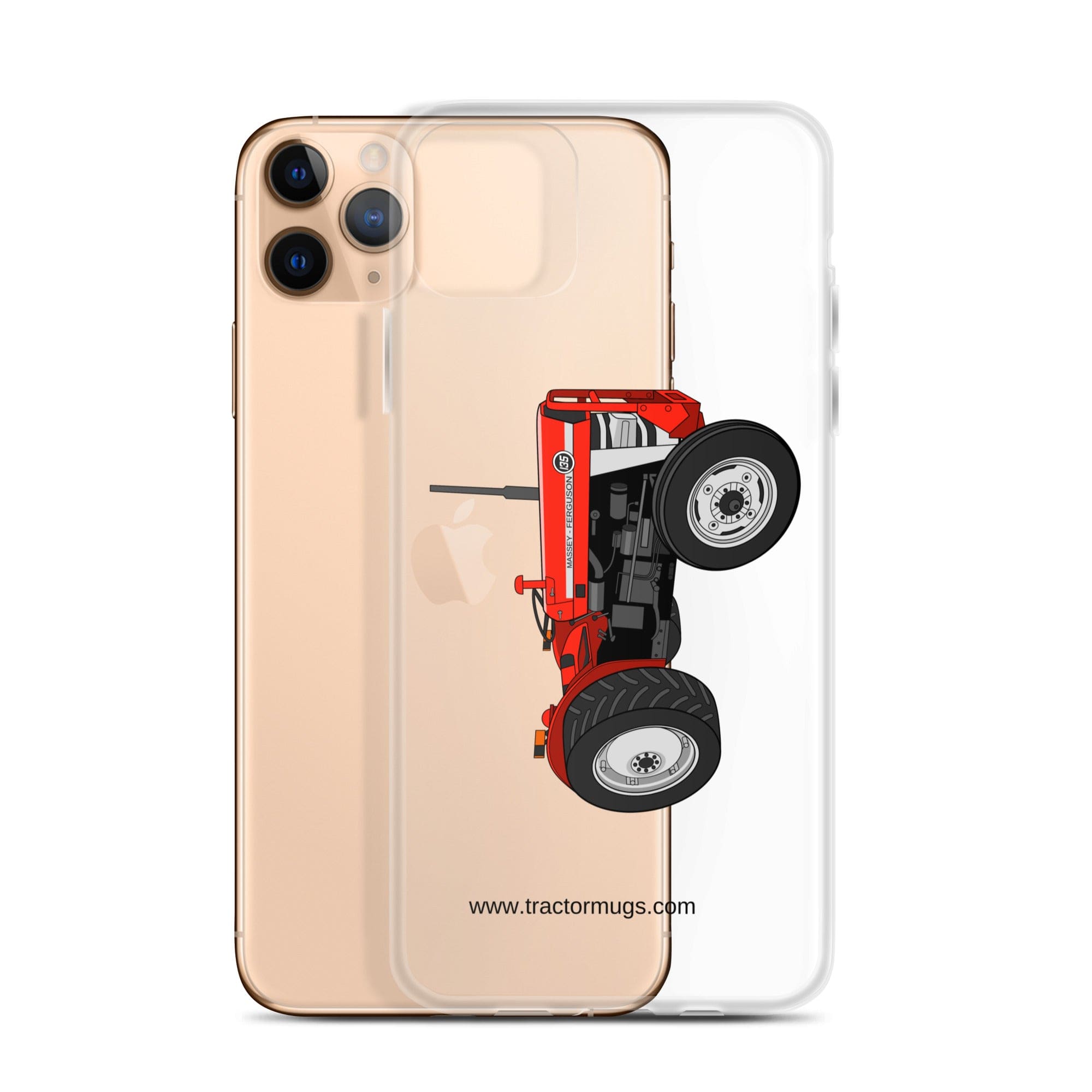 The Tractor Mugs Store Massey Ferguson 135 with cab | Clear Case for iPhone® Quality Farmers Merch