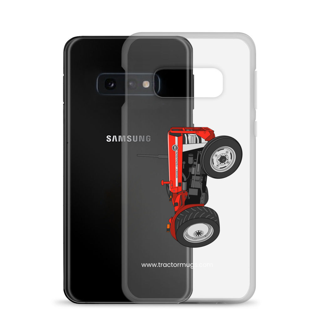 The Tractor Mugs Store Massey Ferguson 135 with cab | Clear Case for Samsung® Quality Farmers Merch