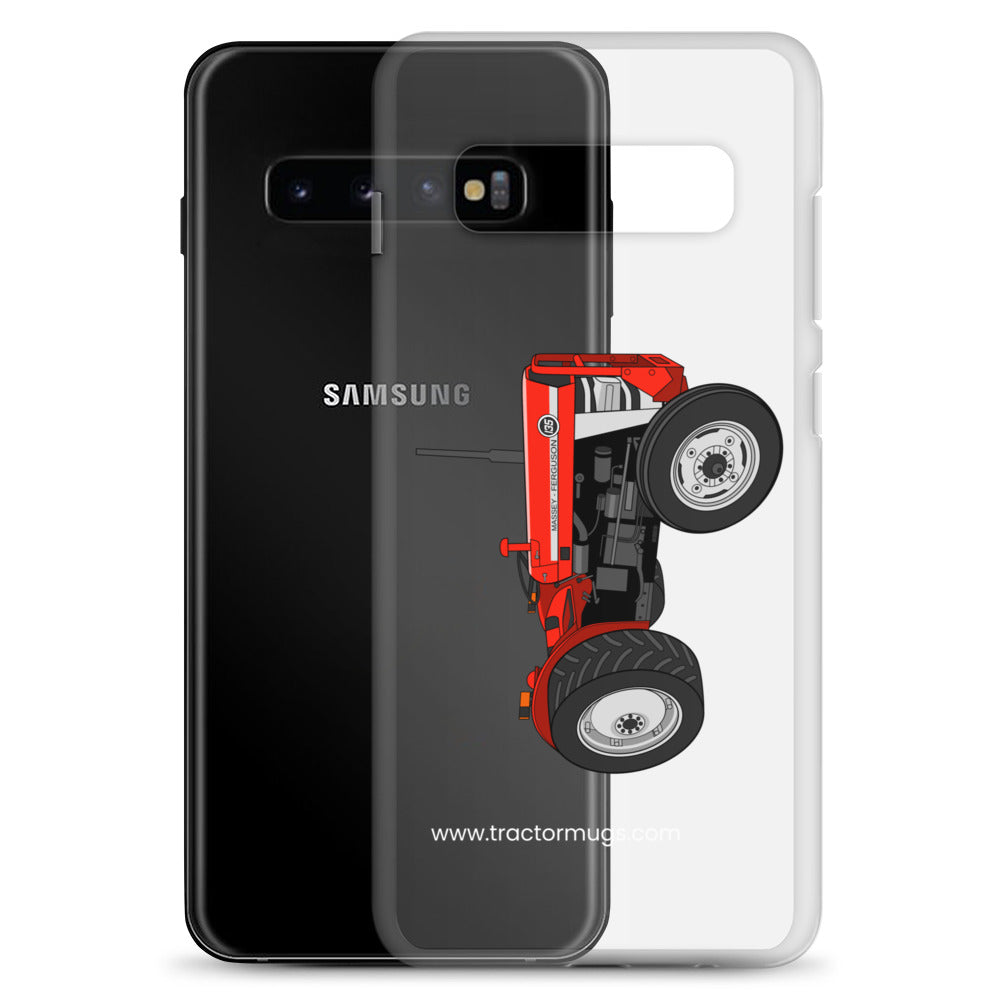 The Tractor Mugs Store Massey Ferguson 135 with cab | Clear Case for Samsung® Quality Farmers Merch