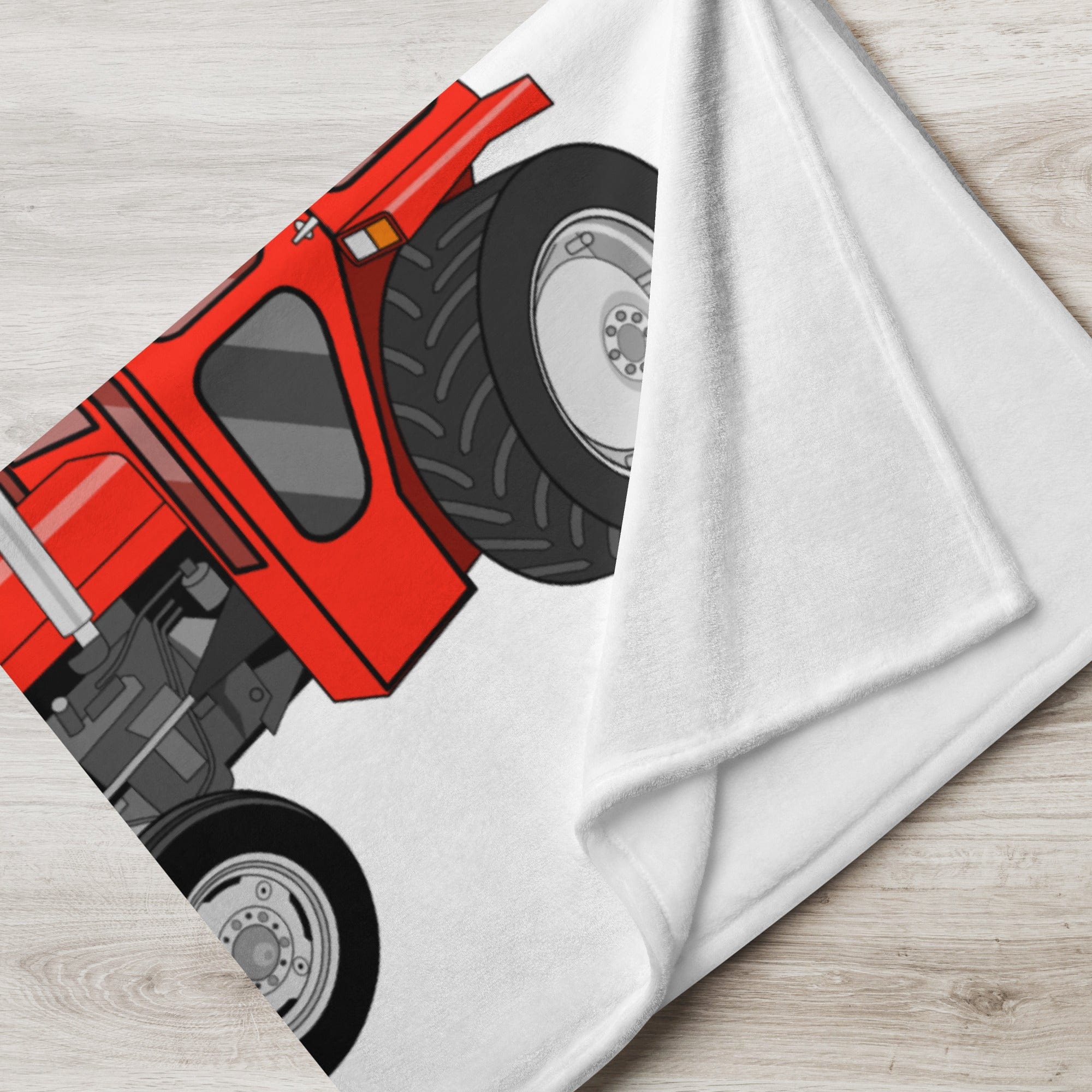 The Tractor Mugs Store Massey Ferguson 135 with cab | Throw Blanket Quality Farmers Merch