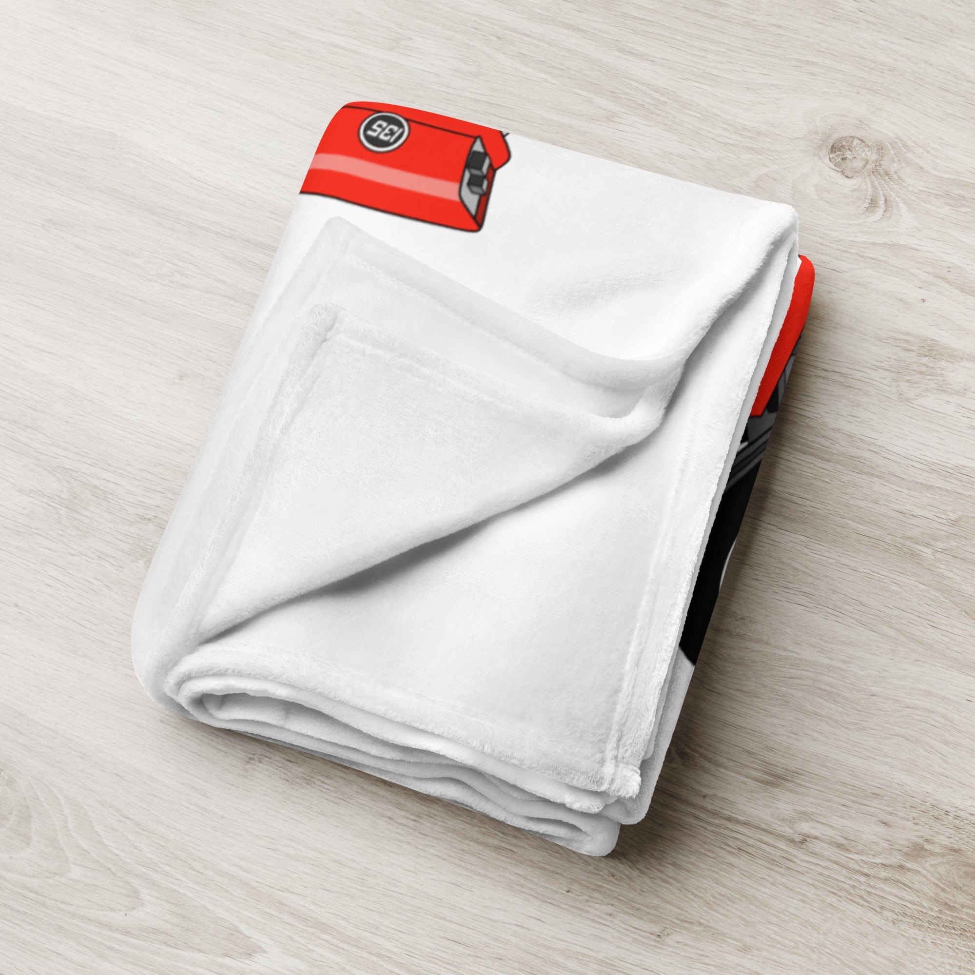 The Tractor Mugs Store Massey Ferguson 135 with cab | Throw Blanket Quality Farmers Merch