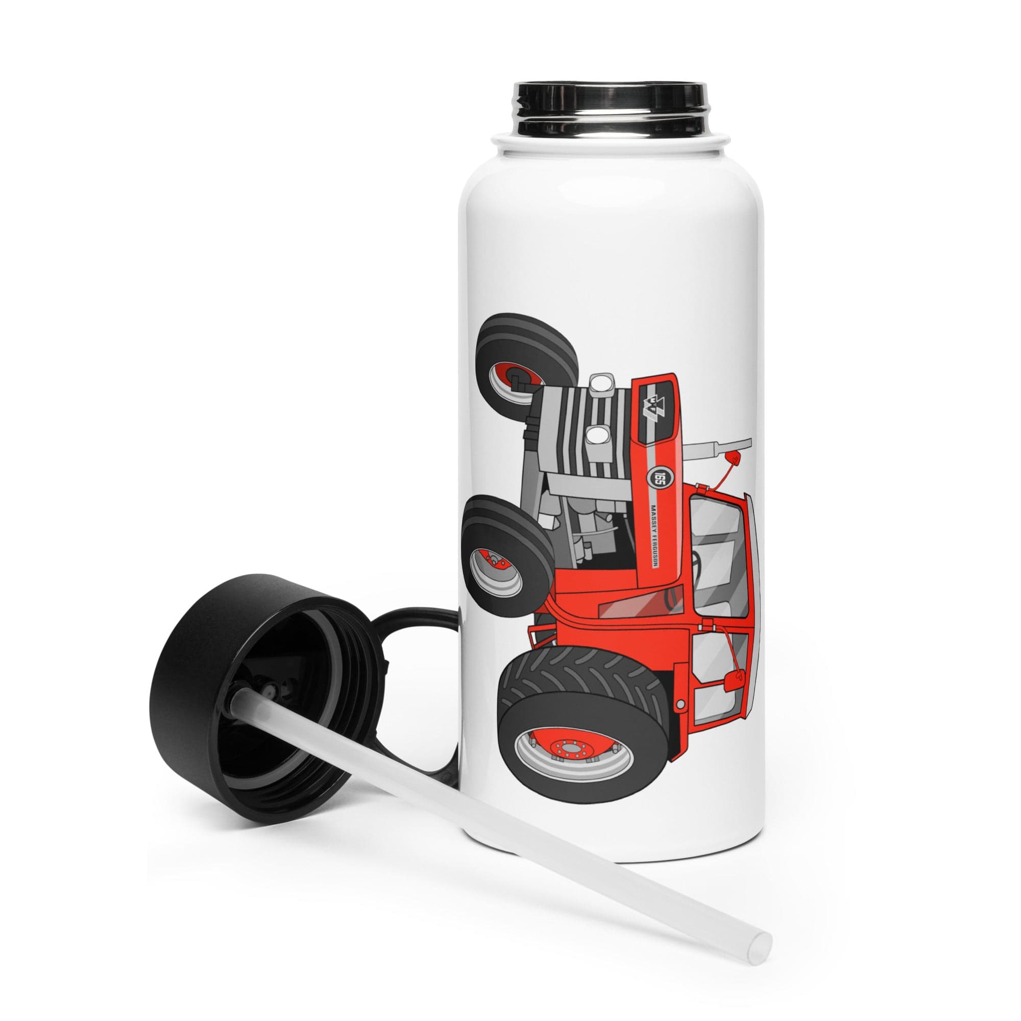 The Tractor Mugs Store Massey Ferguson 165 | Stainless Steel Water Bottle Quality Farmers Merch