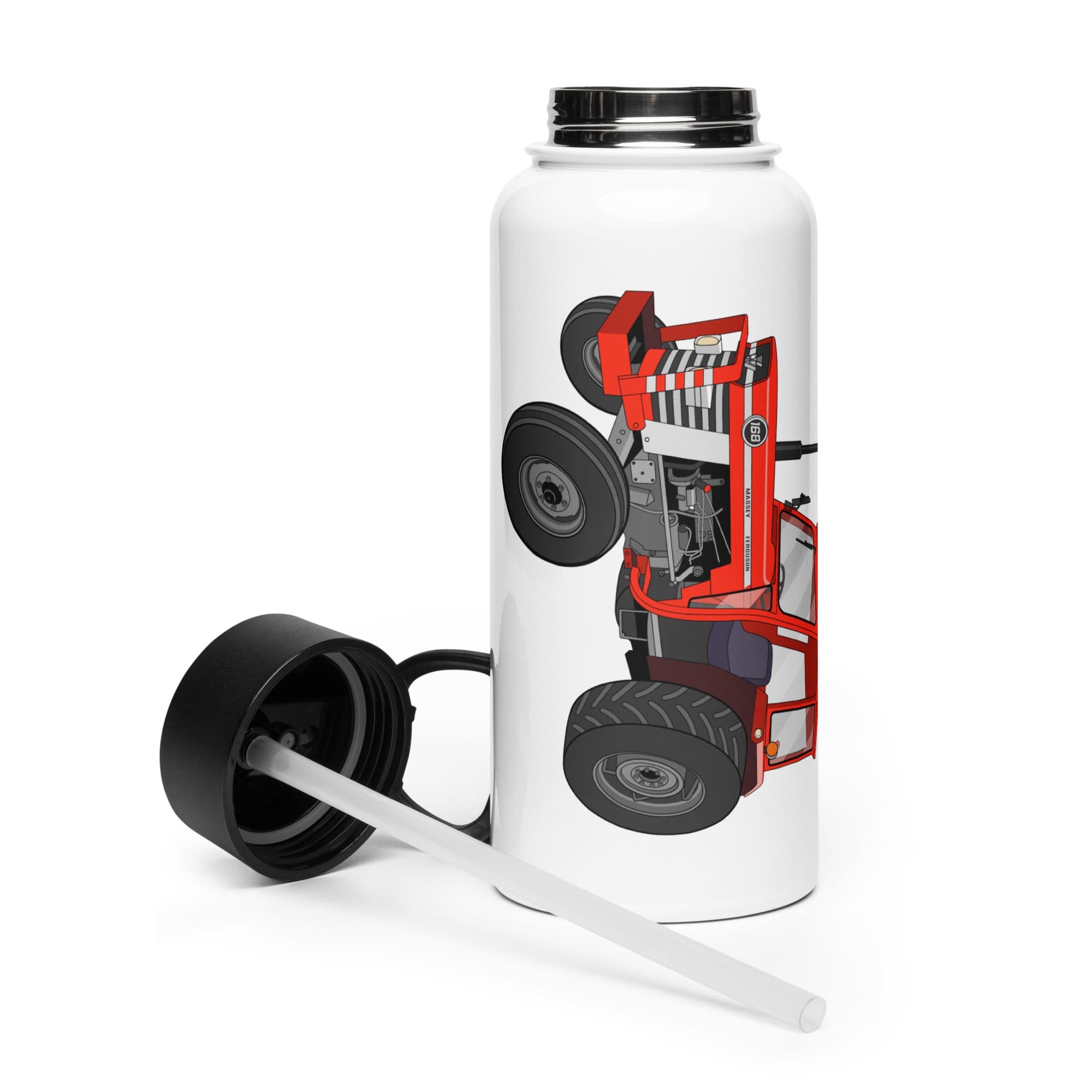 The Tractor Mugs Store Massey Ferguson 168 | Stainless Steel Water Bottle Quality Farmers Merch