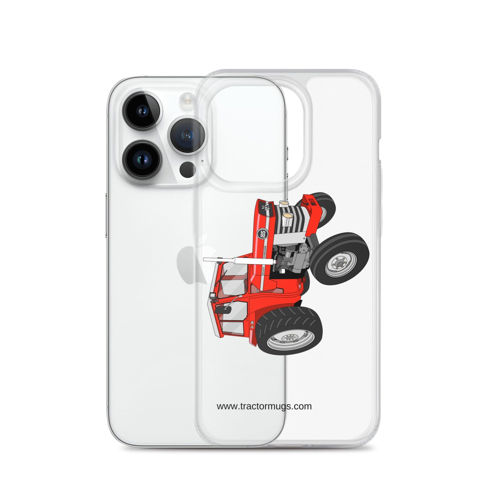 The Tractor Mugs Store Massey Ferguson 185 | Clear Case for iPhone® Quality Farmers Merch