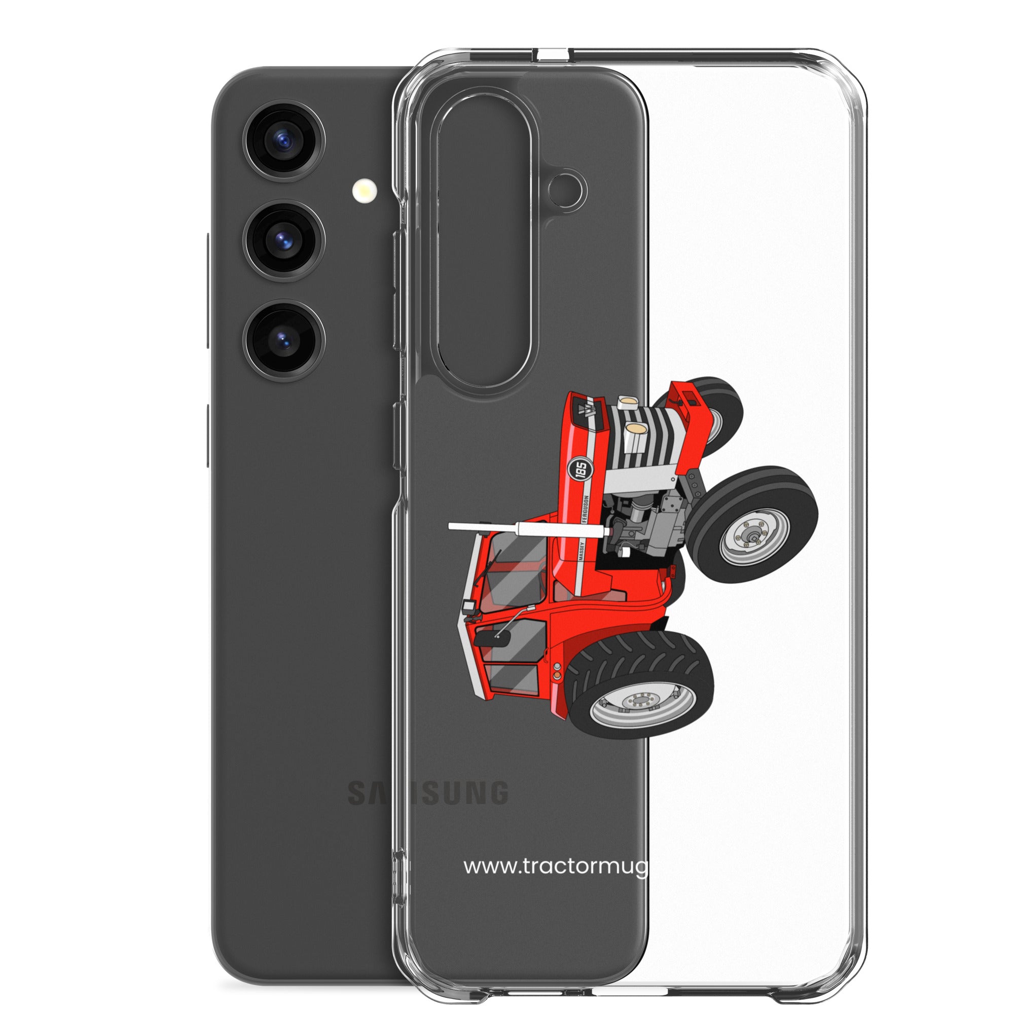 The Tractor Mugs Store Massey Ferguson 185 | Clear Case for Samsung® Quality Farmers Merch