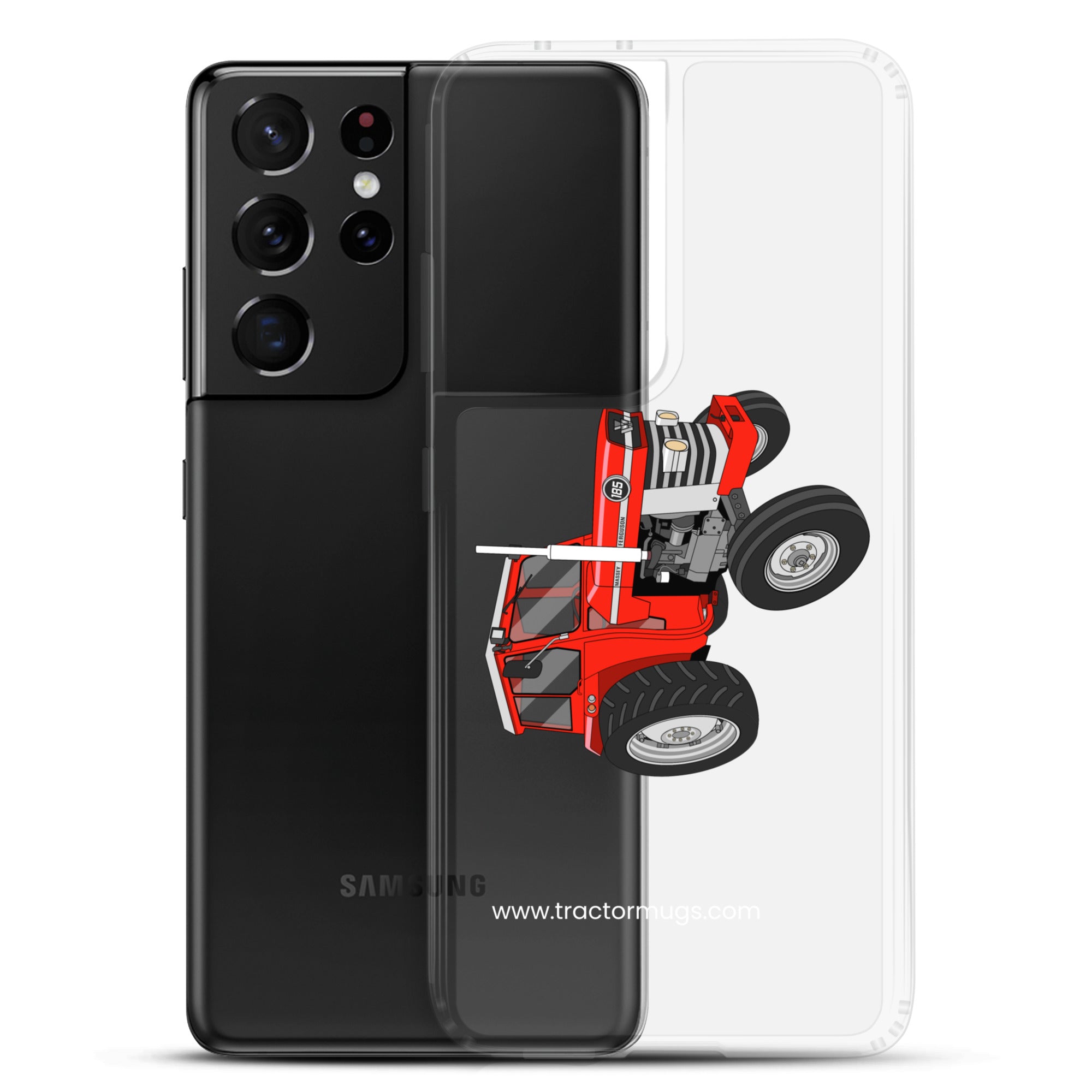 The Tractor Mugs Store Massey Ferguson 185 | Clear Case for Samsung® Quality Farmers Merch