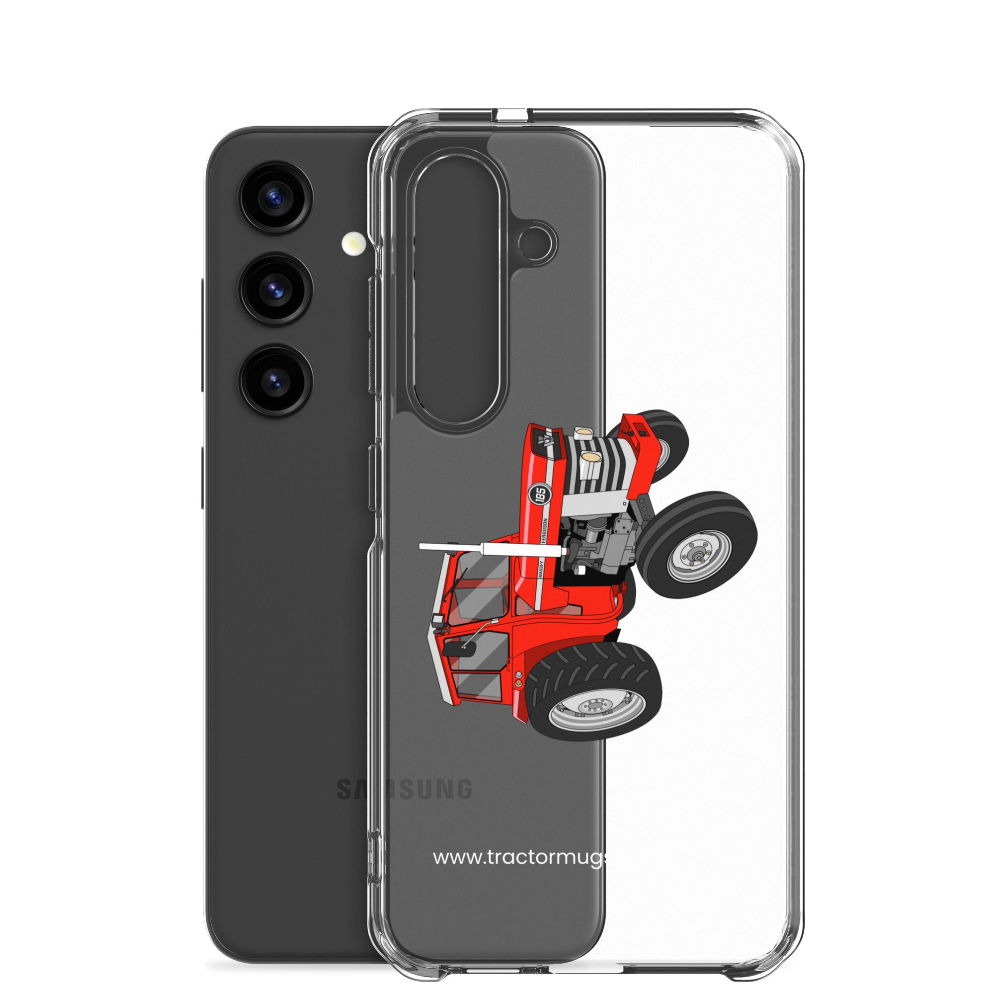 The Tractor Mugs Store Massey Ferguson 185 | Clear Case for Samsung® Quality Farmers Merch