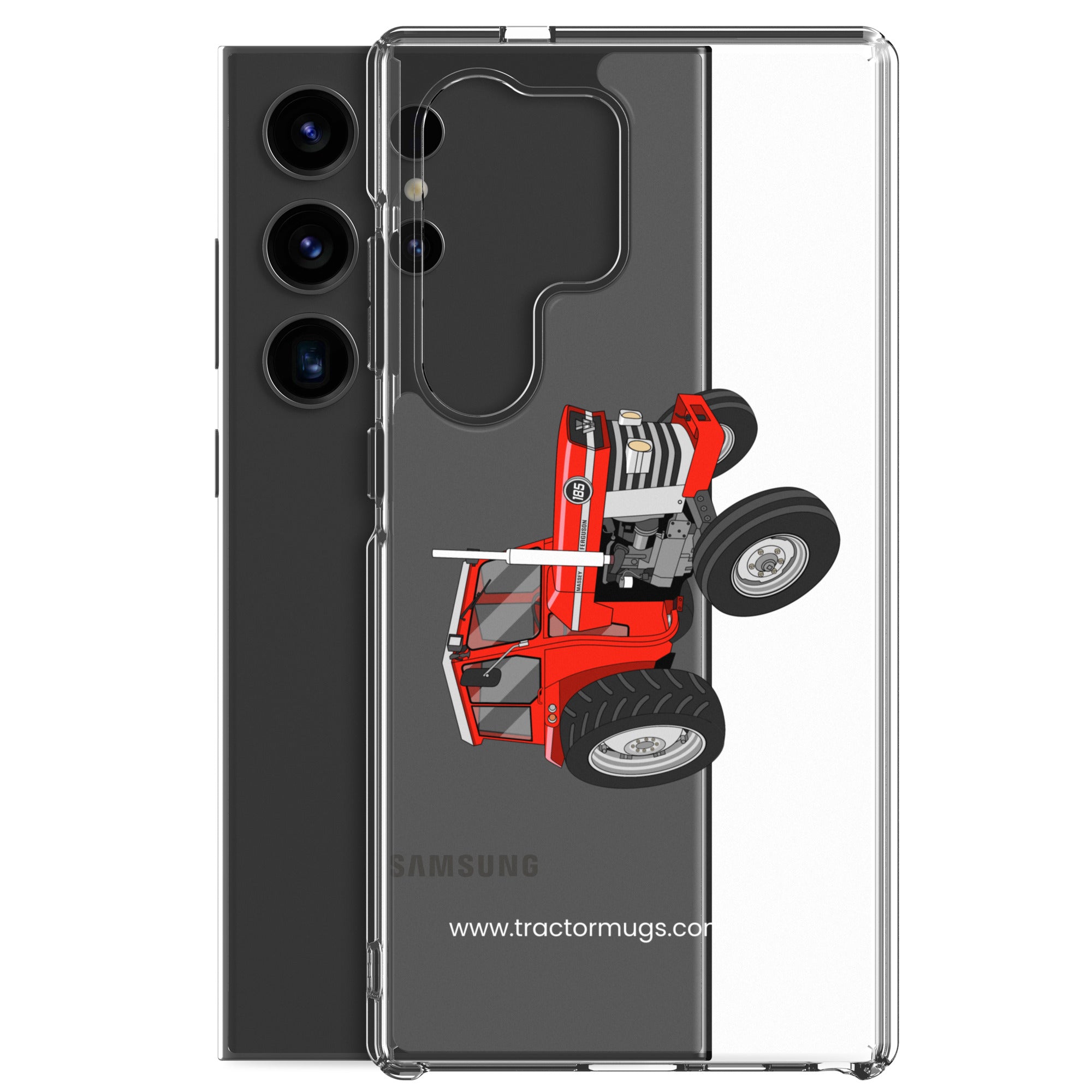 The Tractor Mugs Store Massey Ferguson 185 | Clear Case for Samsung® Quality Farmers Merch