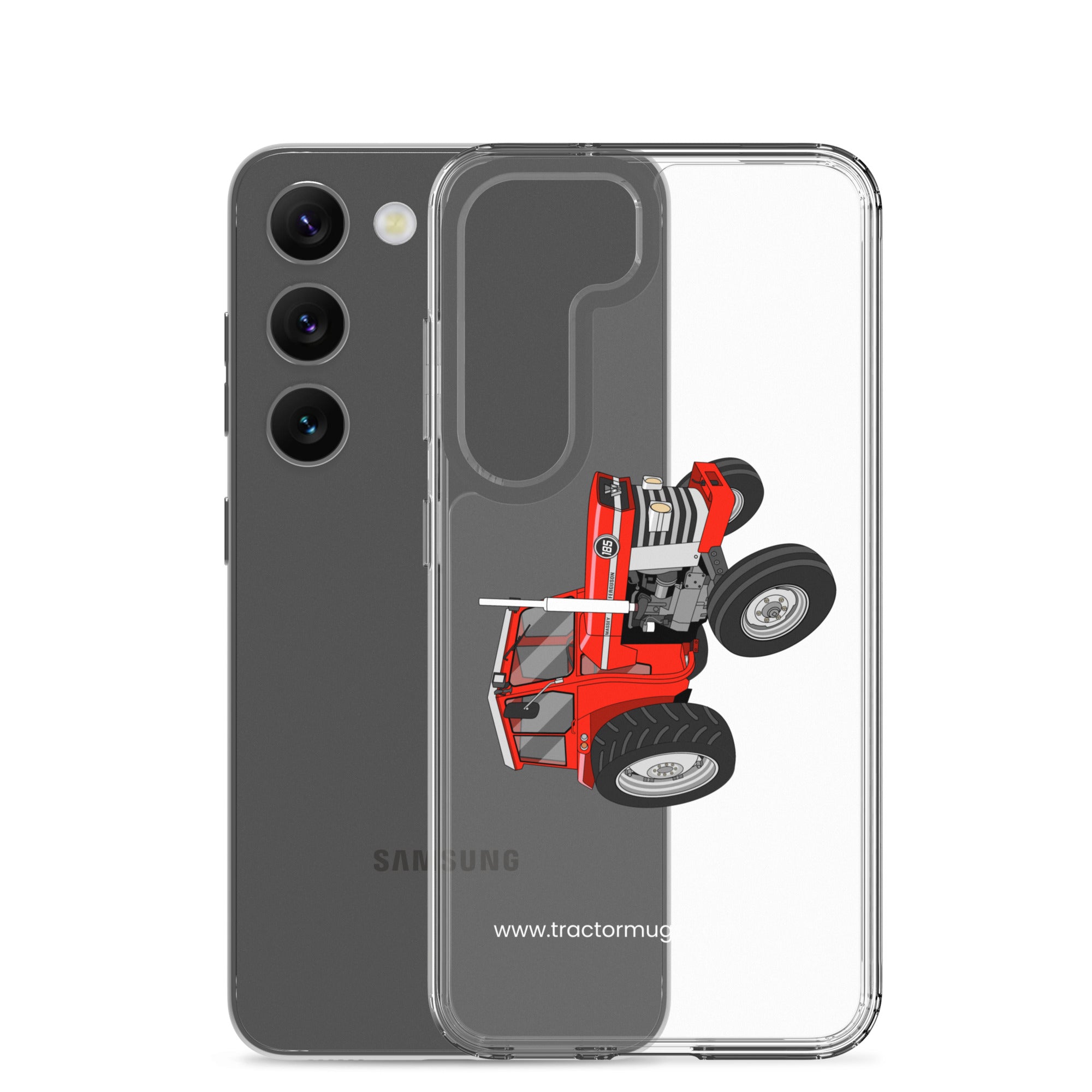 The Tractor Mugs Store Massey Ferguson 185 | Clear Case for Samsung® Quality Farmers Merch