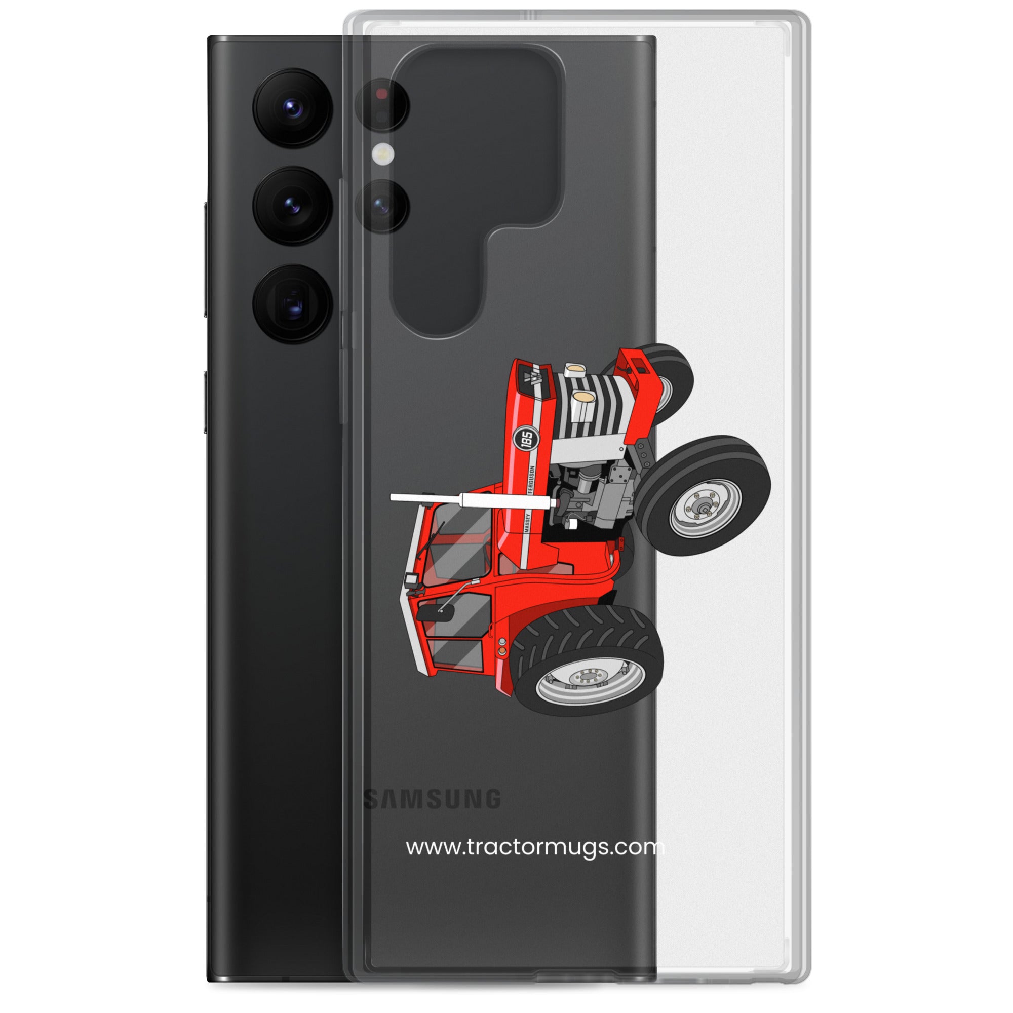 The Tractor Mugs Store Massey Ferguson 185 | Clear Case for Samsung® Quality Farmers Merch