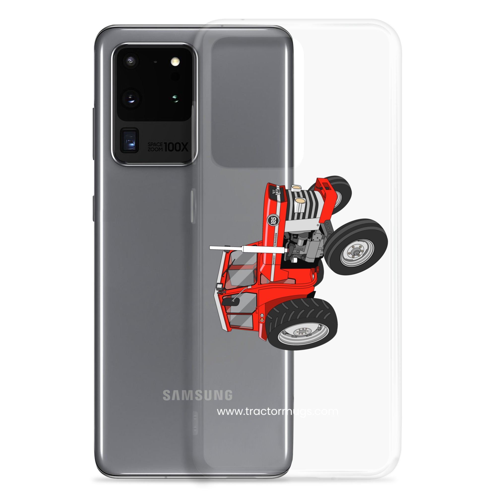 The Tractor Mugs Store Massey Ferguson 185 | Clear Case for Samsung® Quality Farmers Merch