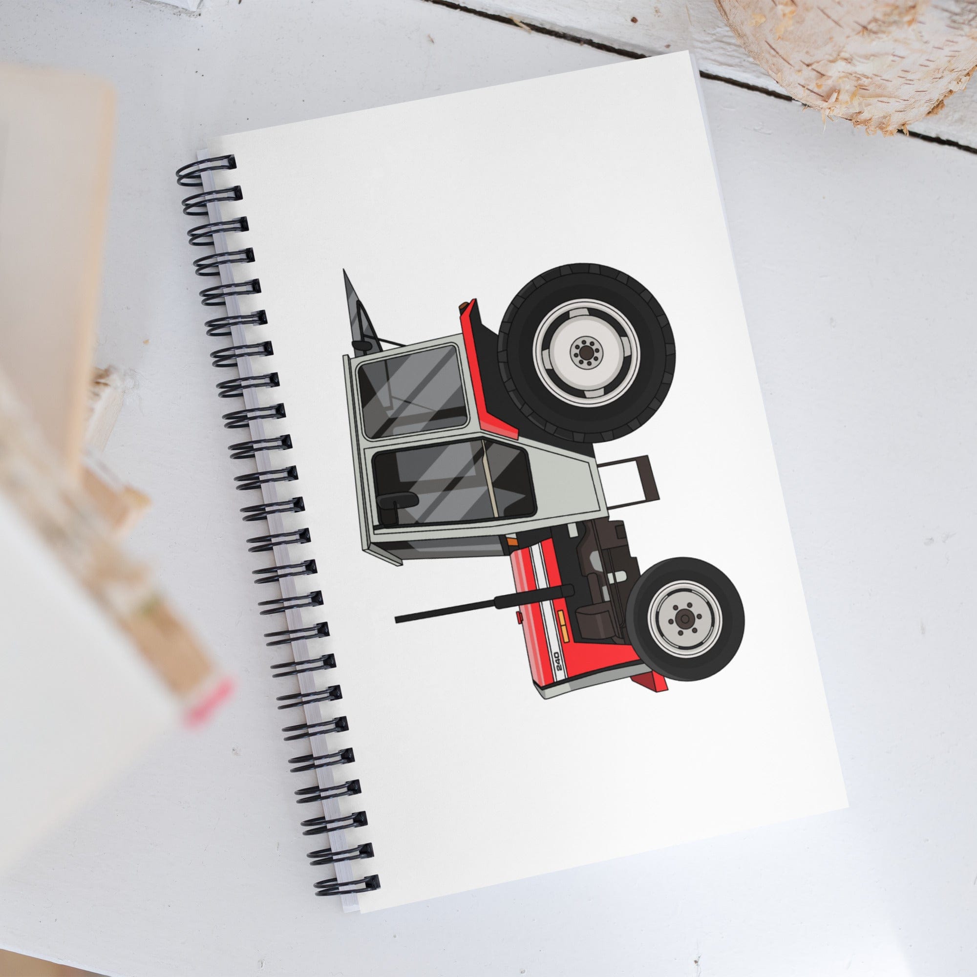 The Tractor Mugs Store Massey Ferguson 240 | Spiral notebook Quality Farmers Merch