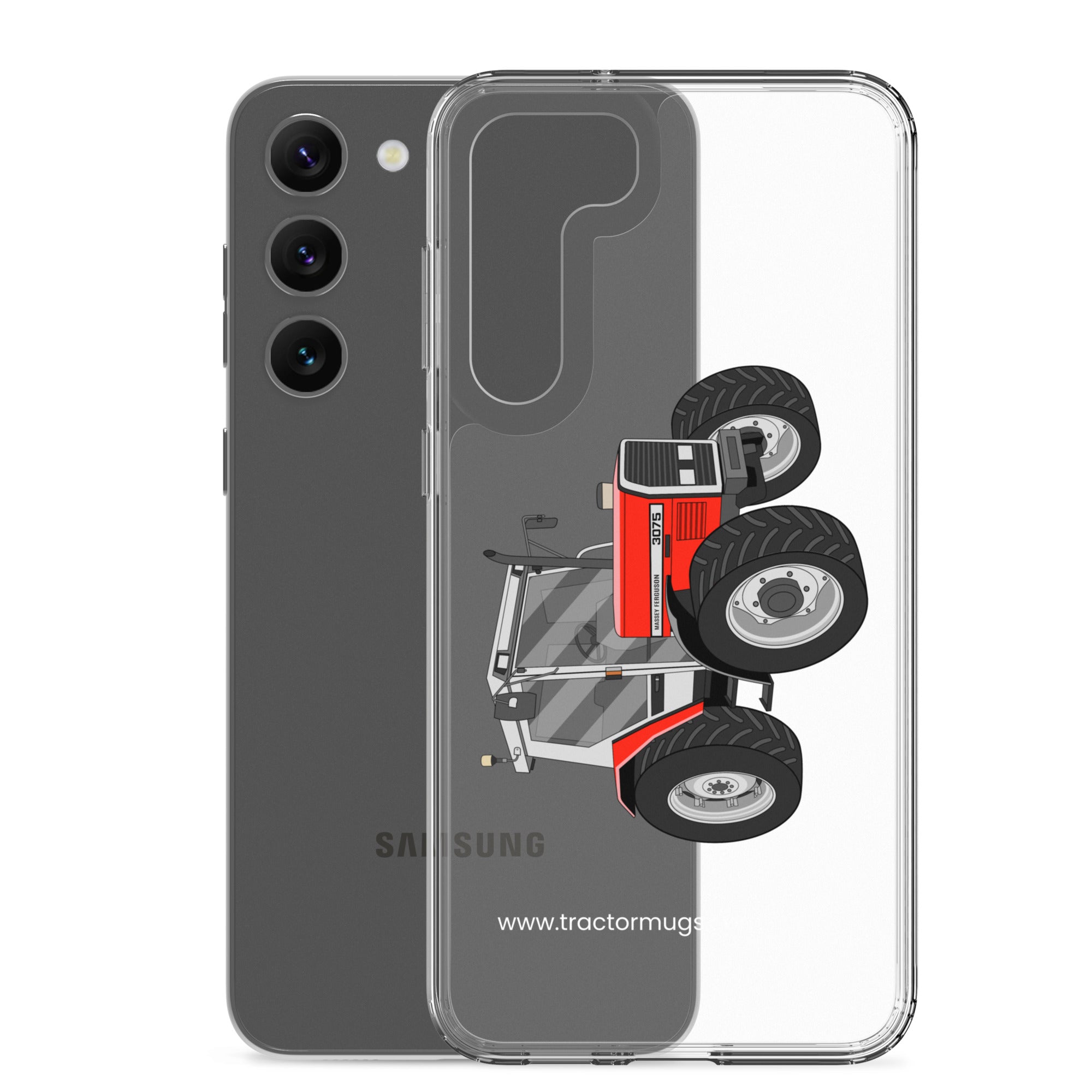 The Tractor Mugs Store Massey Ferguson 3075 | Clear Case for Samsung® Quality Farmers Merch